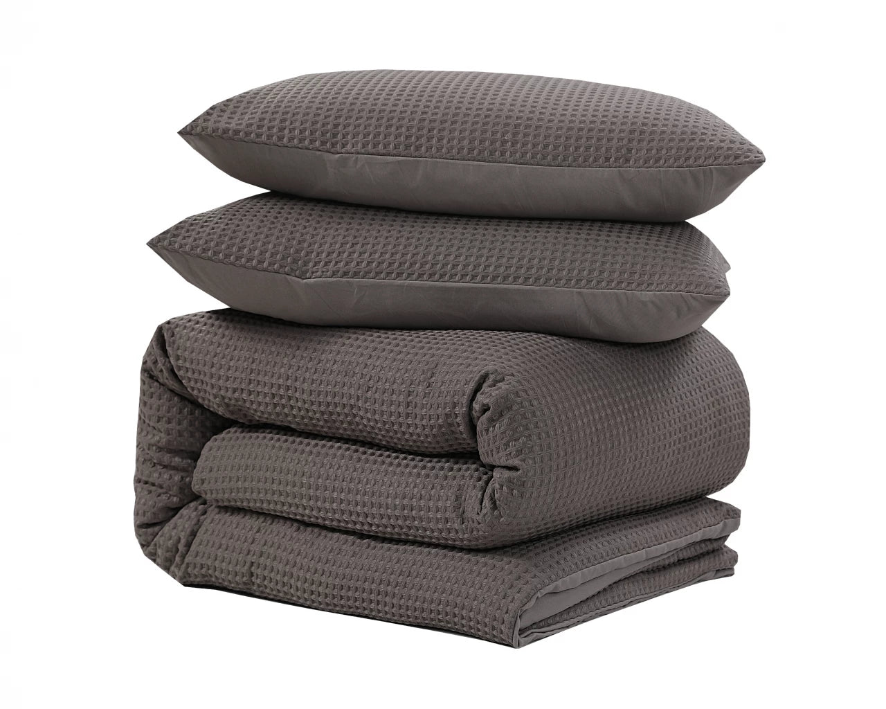 Dekbedovertrek Waffle - Taupe