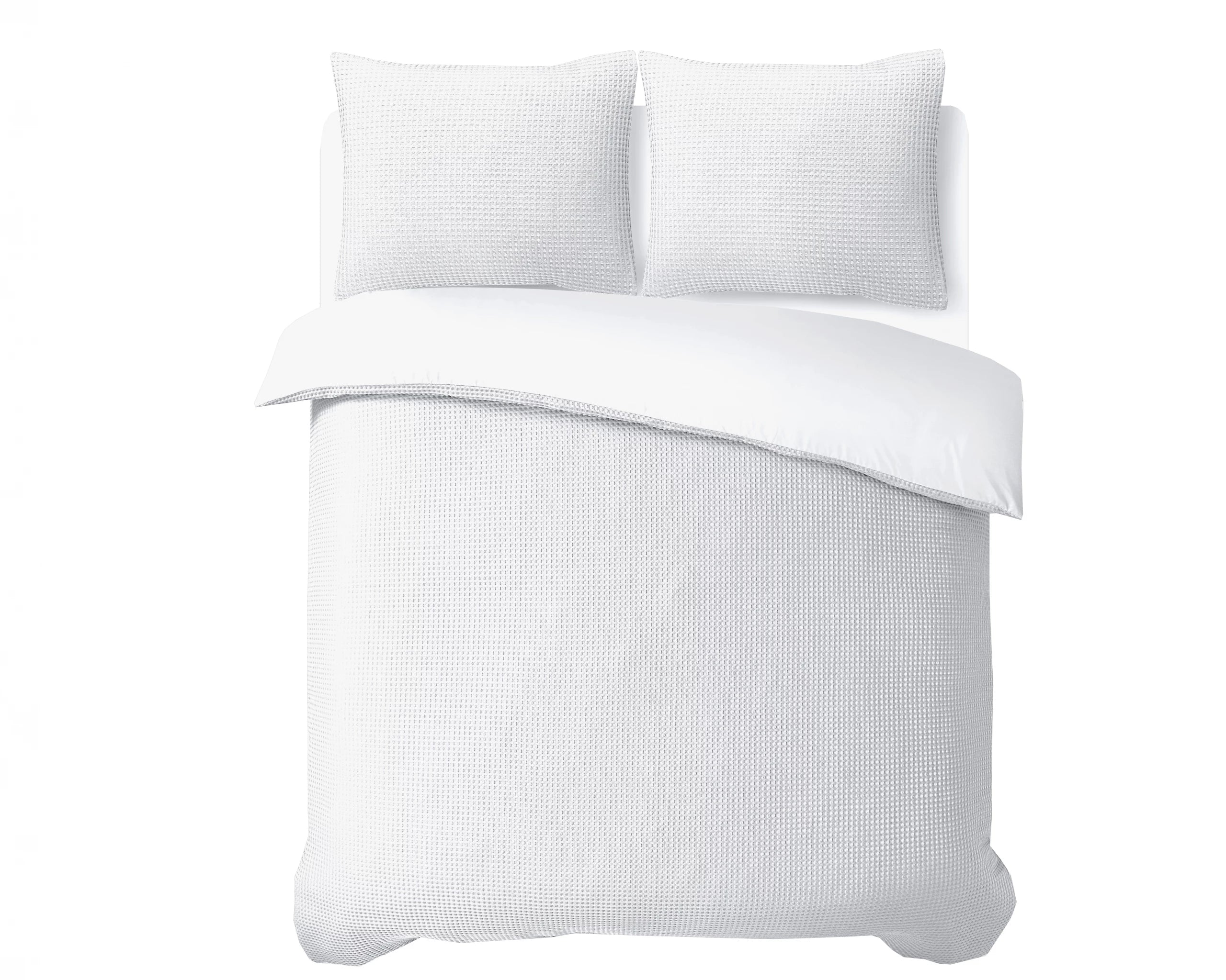 Dekbedovertrek Waffle - Pearl White