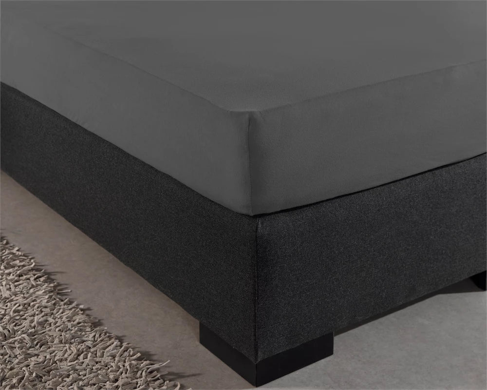 Hoeslaken Dubbel Jersey - Antraciet