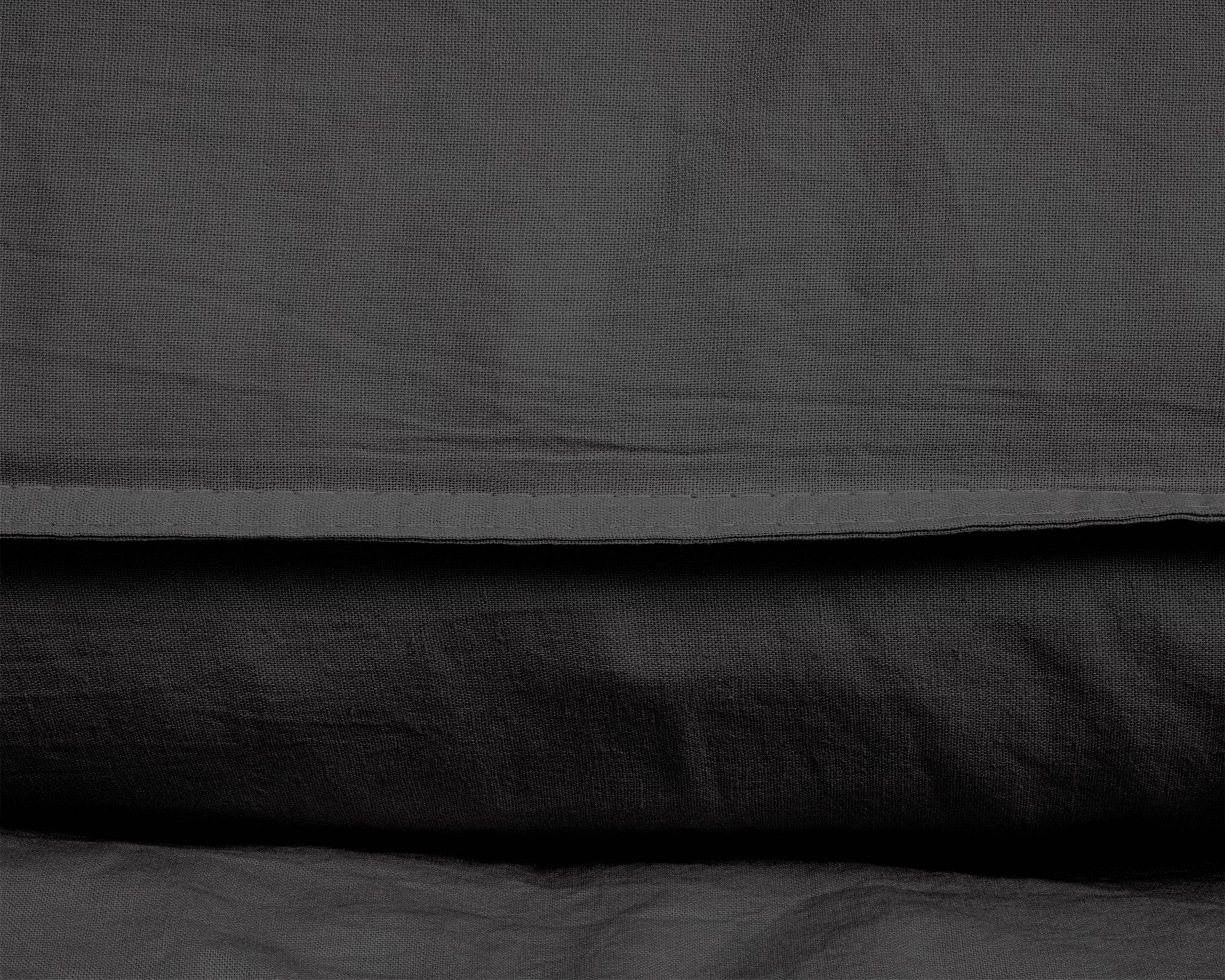 Dekbedovertrek Stone Washed - Antraciet