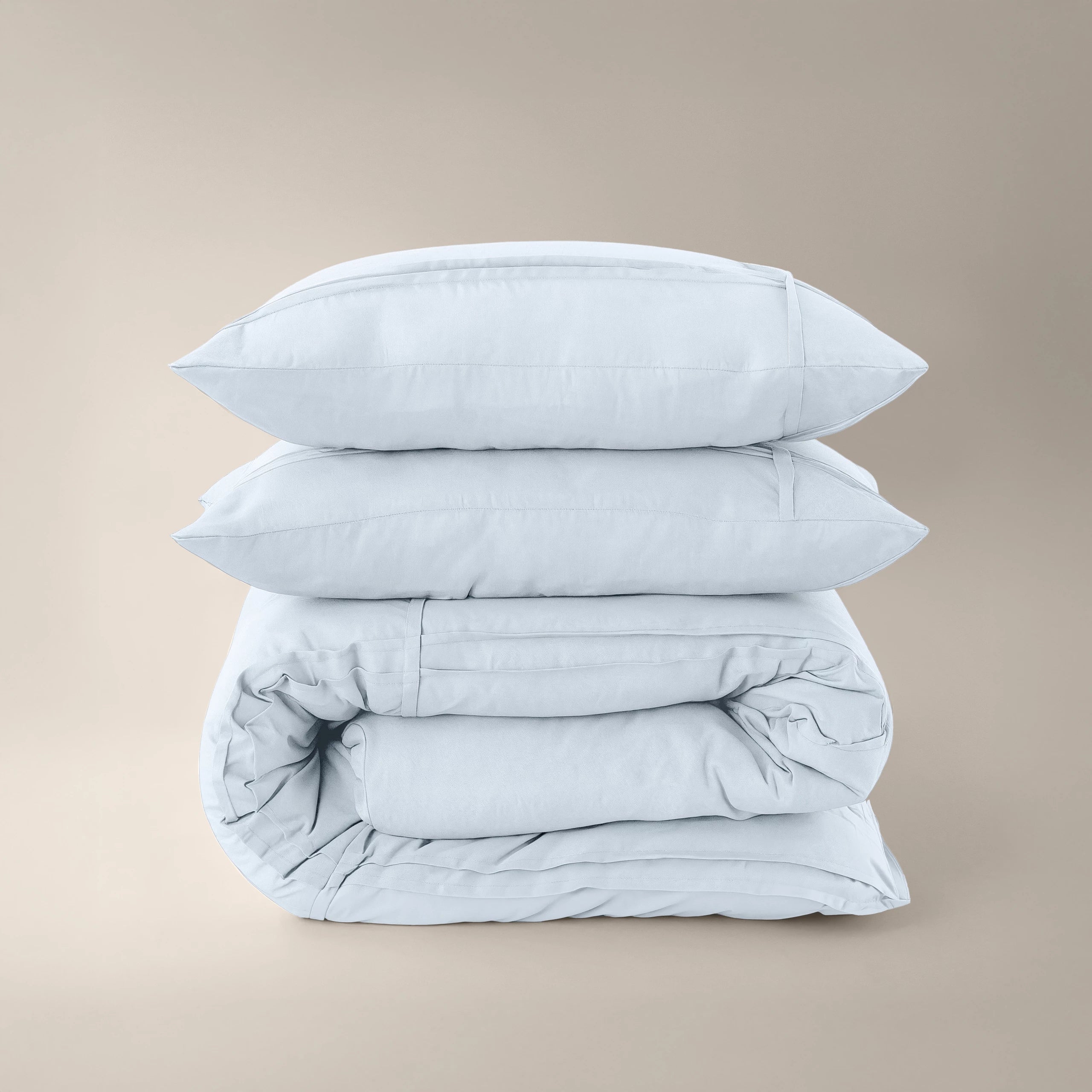Dekbedovertrek Stone Washed Tufted - Pearl White