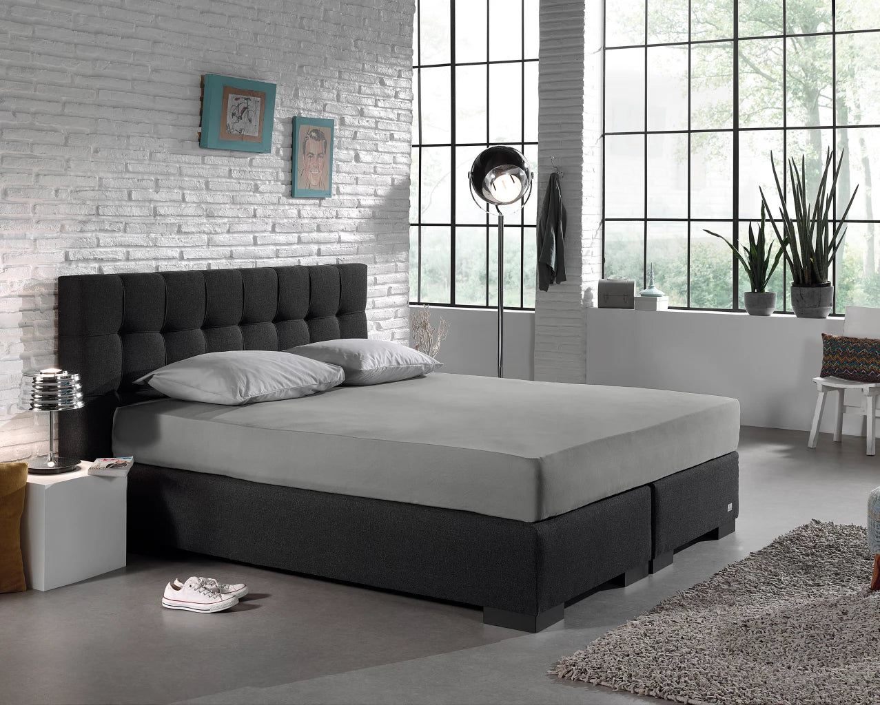 Hoeslaken Jersey - Ash Grey