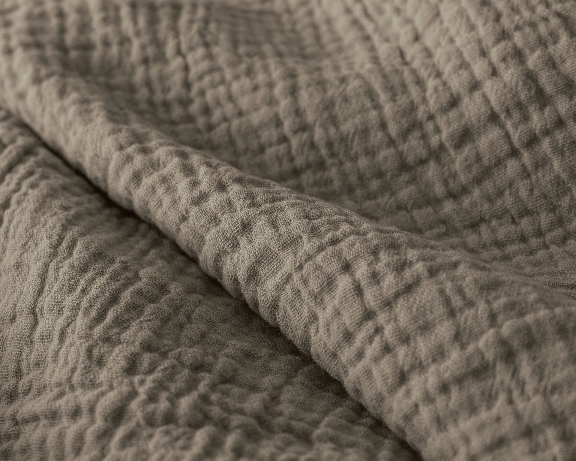 Katoenen Mousseline Lazy Dekbed met Kussenslopen – Taupe
