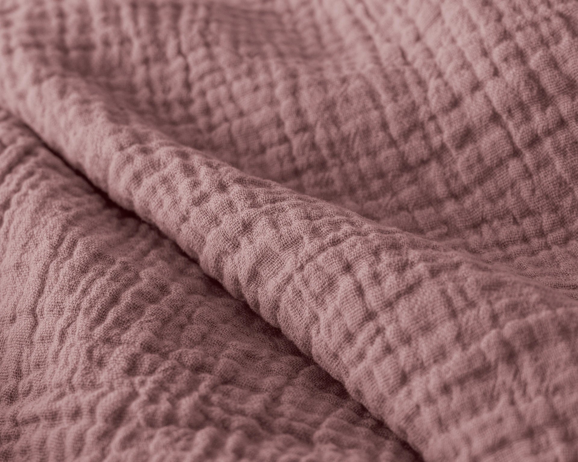 Katoenen Mousseline Lazy Dekbed met Kussenslopen – Oudroze