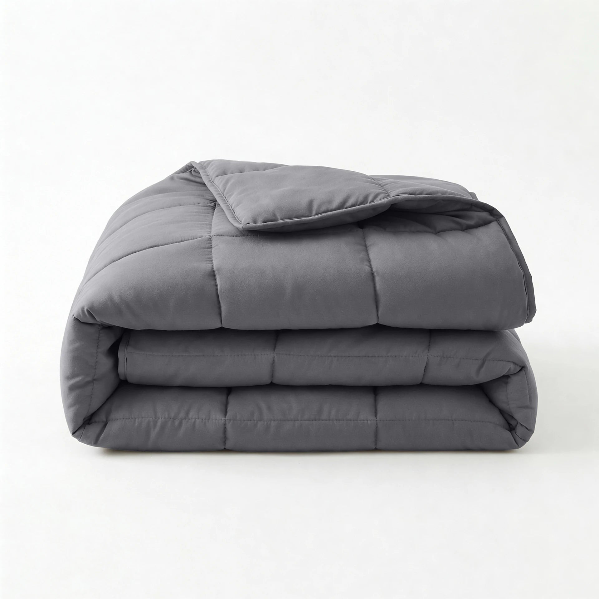 Percale Katoenen Lazy Dekbed – Antraciet