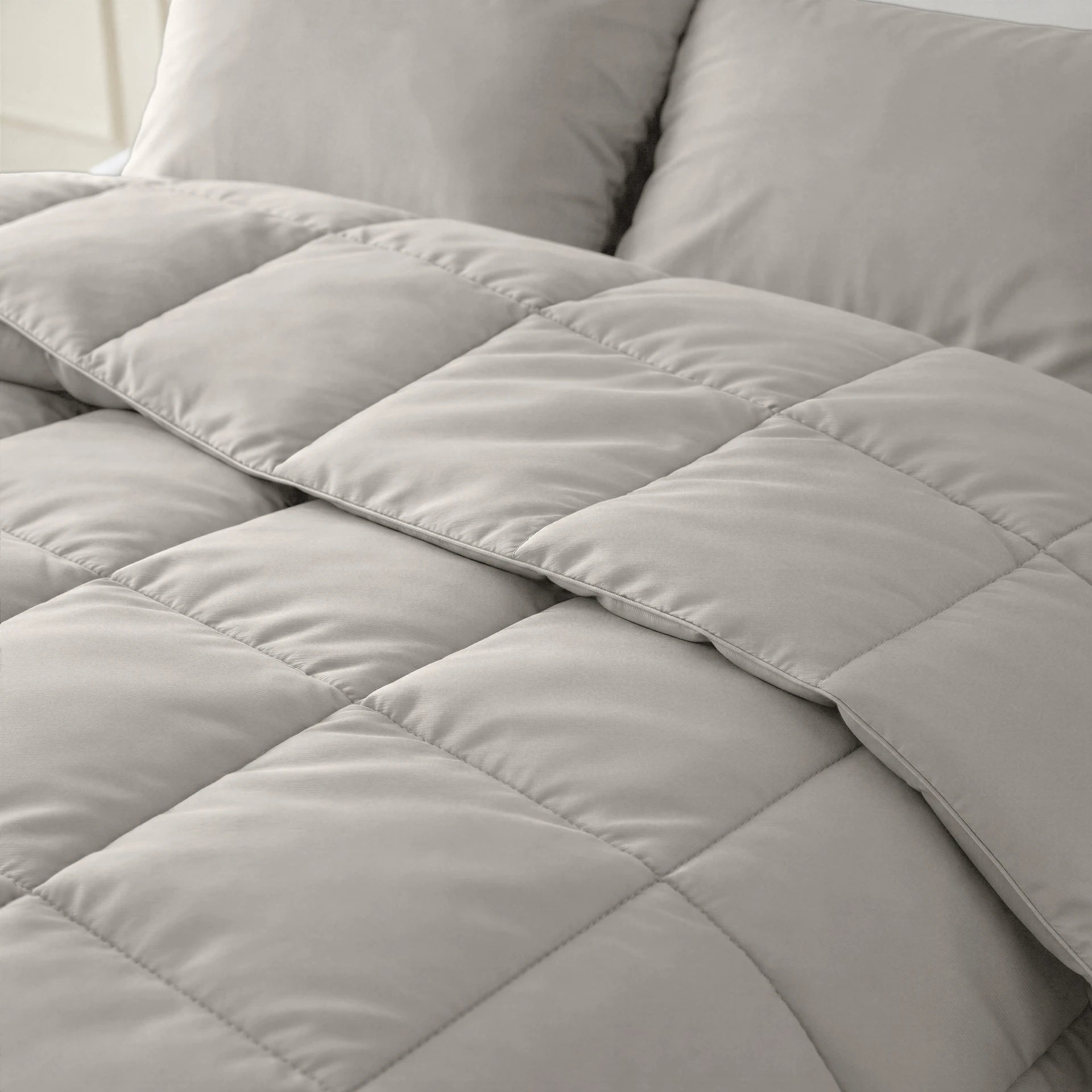 Percale Katoenen Lazy Dekbed – Taupe