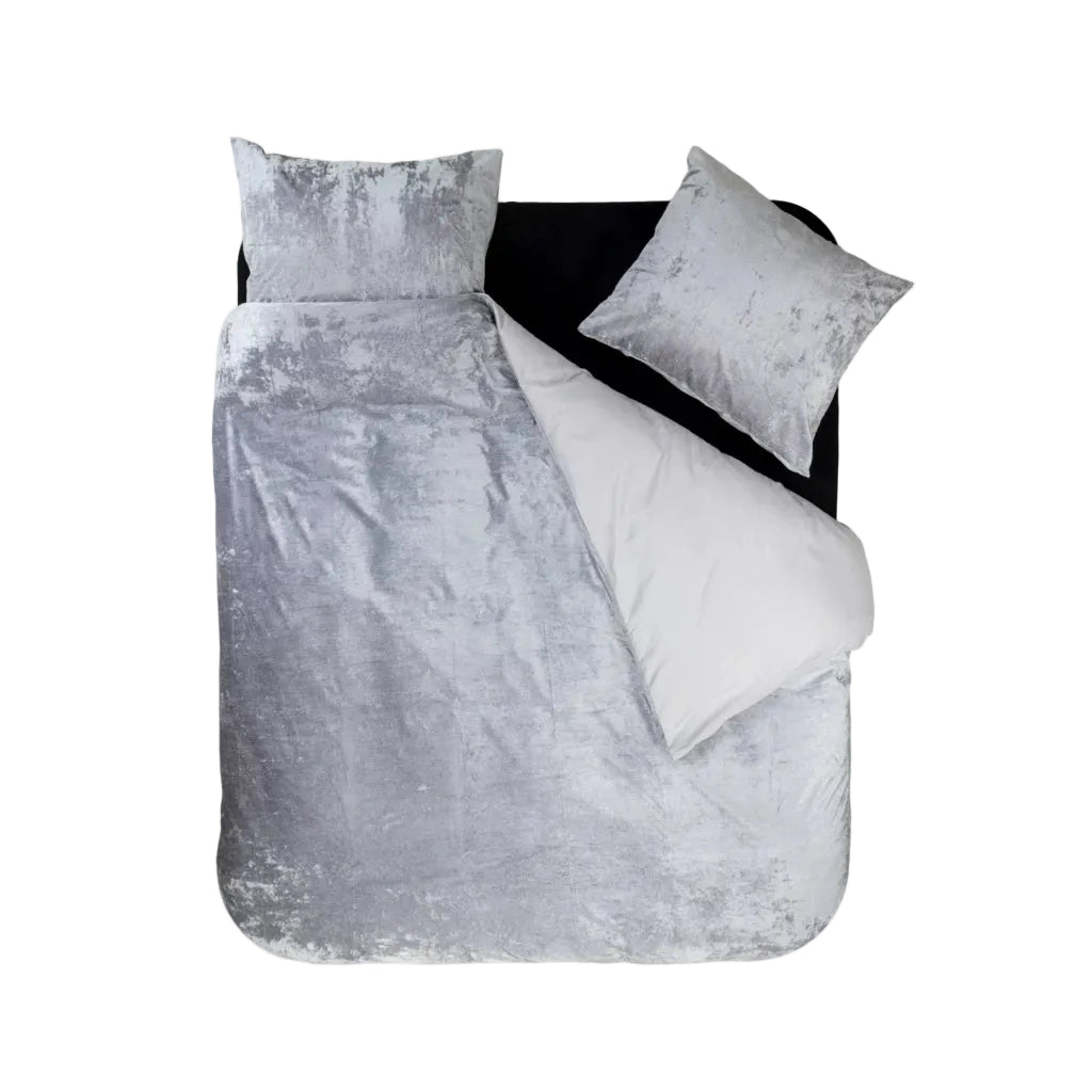 Dekbedovertrek Crystal Velvet - Ash Grey