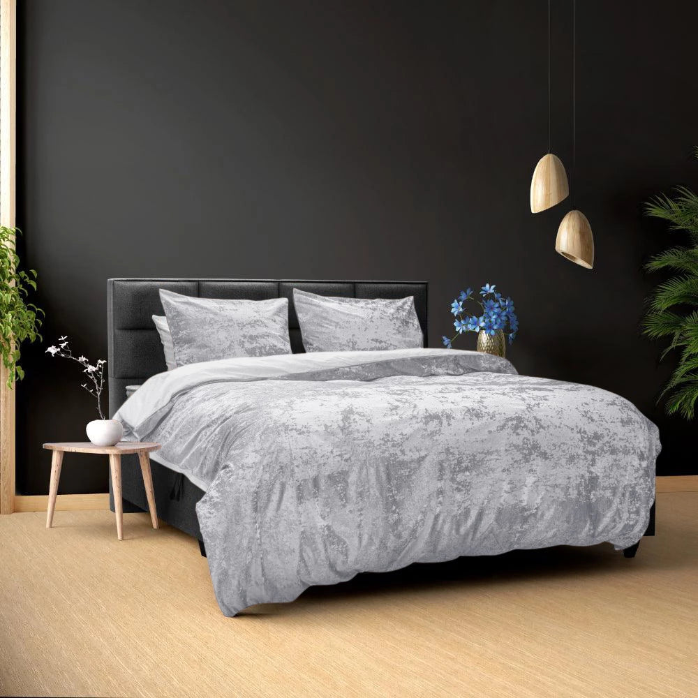 Dekbedovertrek Crystal Velvet - Ash Grey