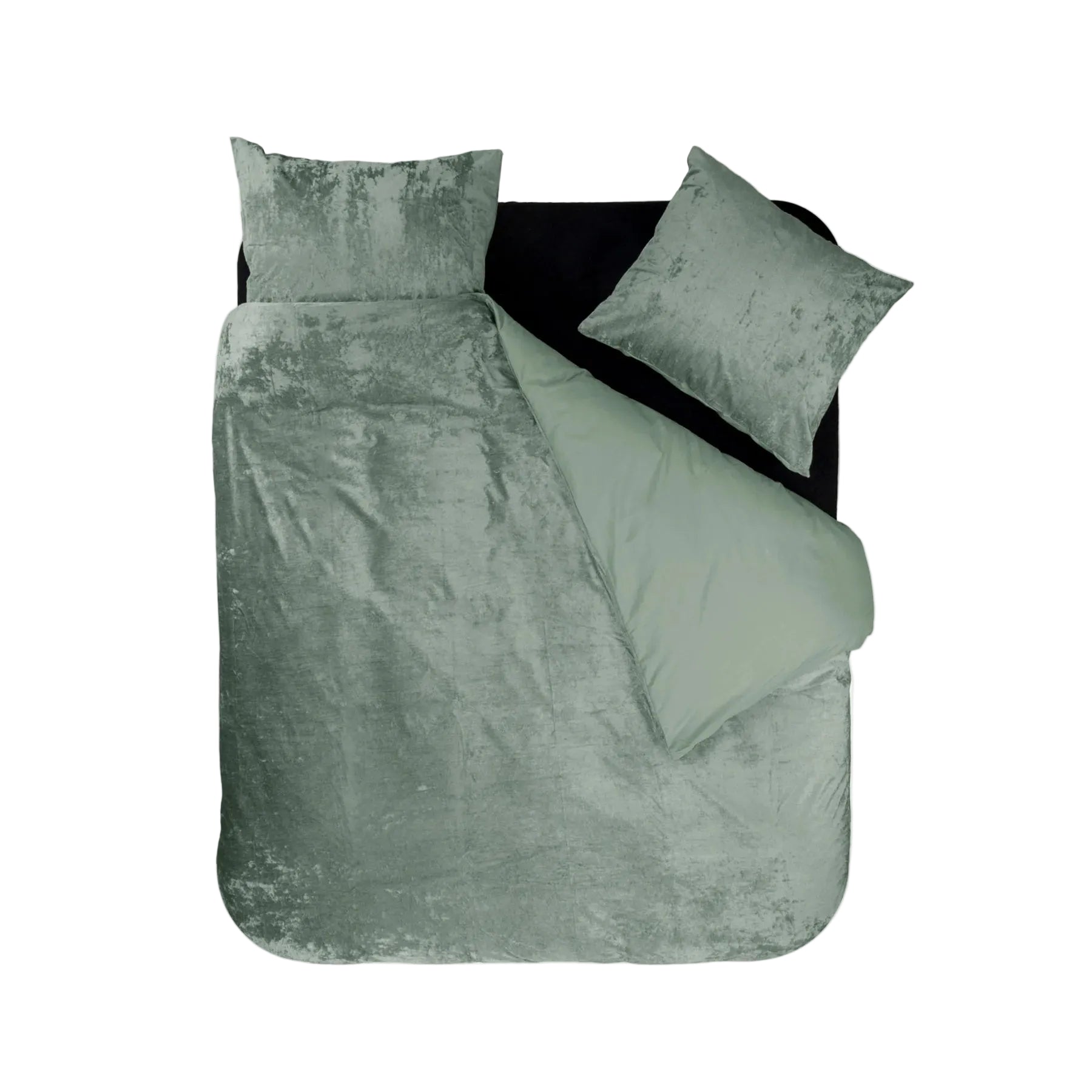 Dekbedovertrek Crystal Velvet - Moss Green