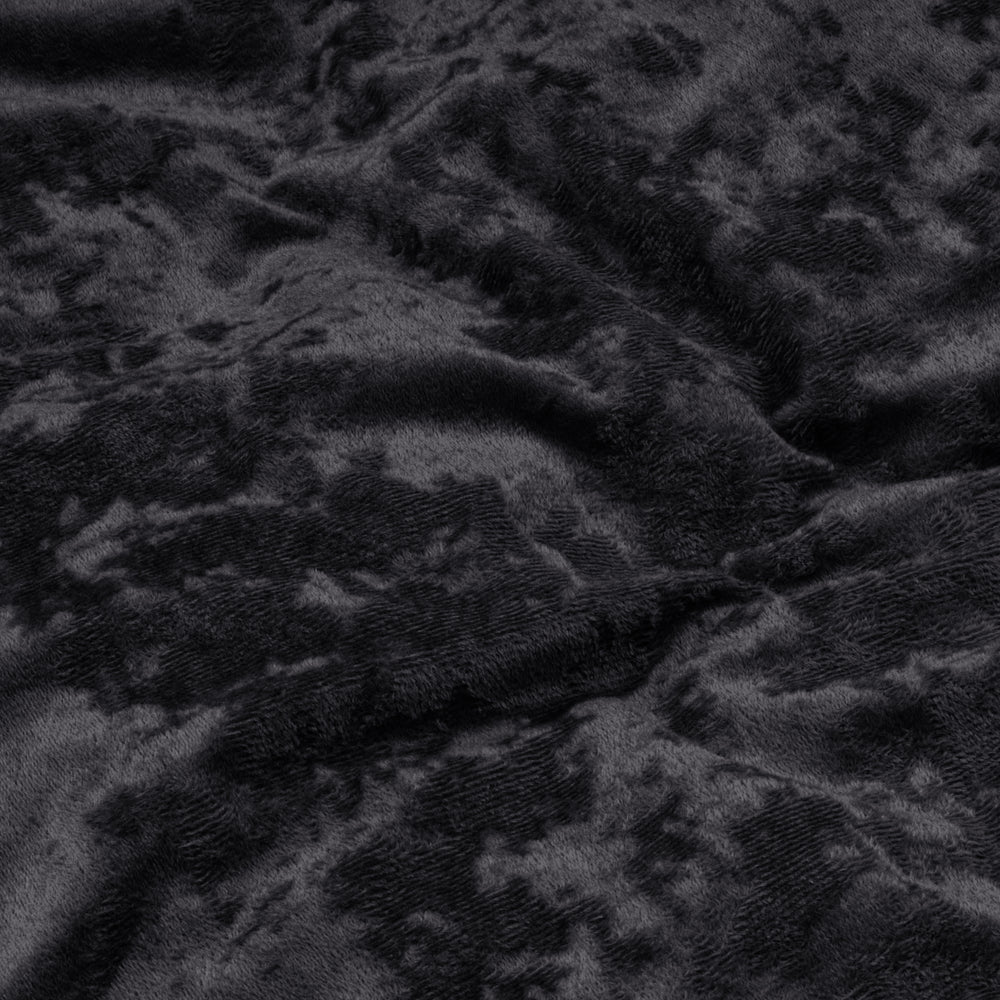 Dekbedovertrek Crystal Velvet - Midnight Black