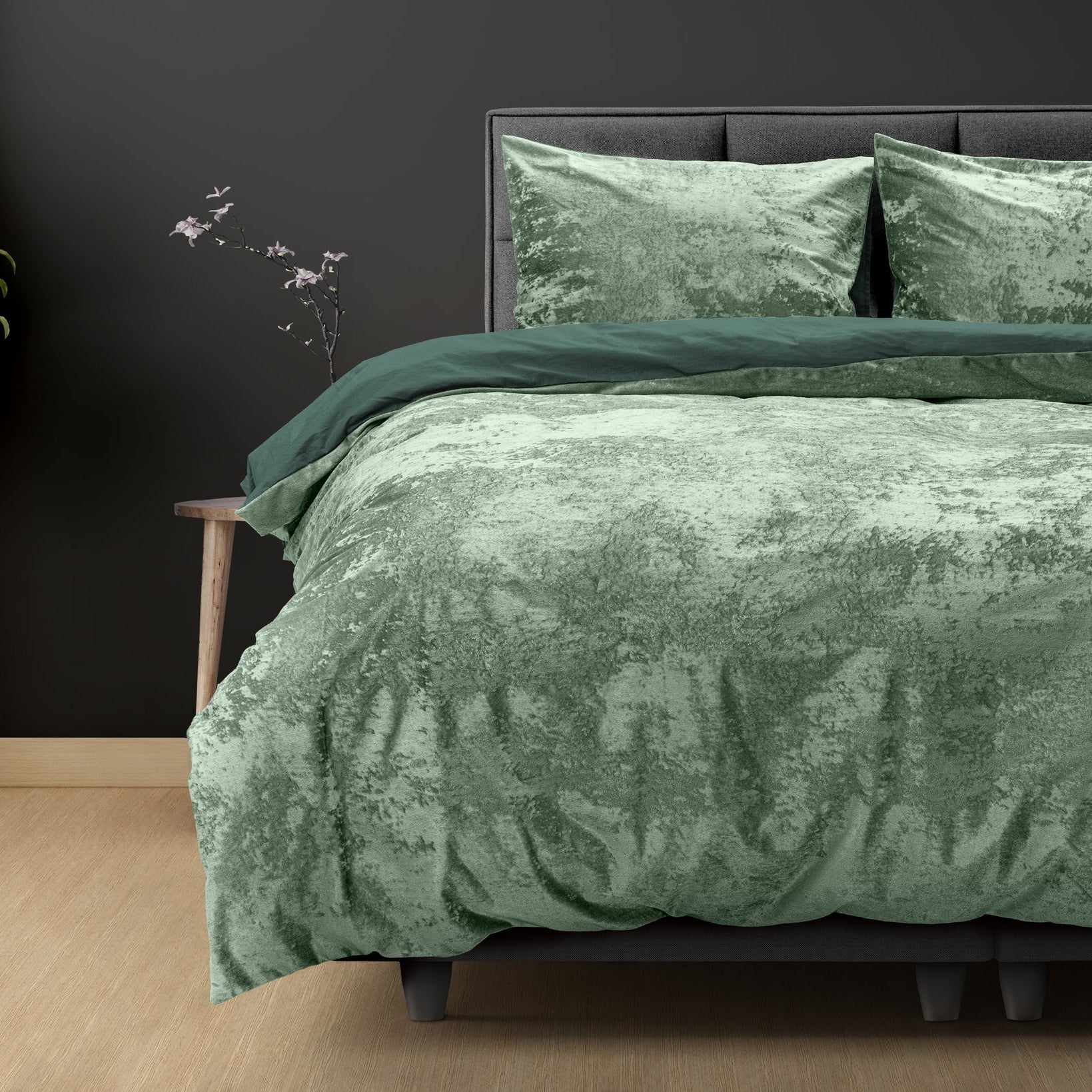 Duvet cover VelvetLux - Moss Green