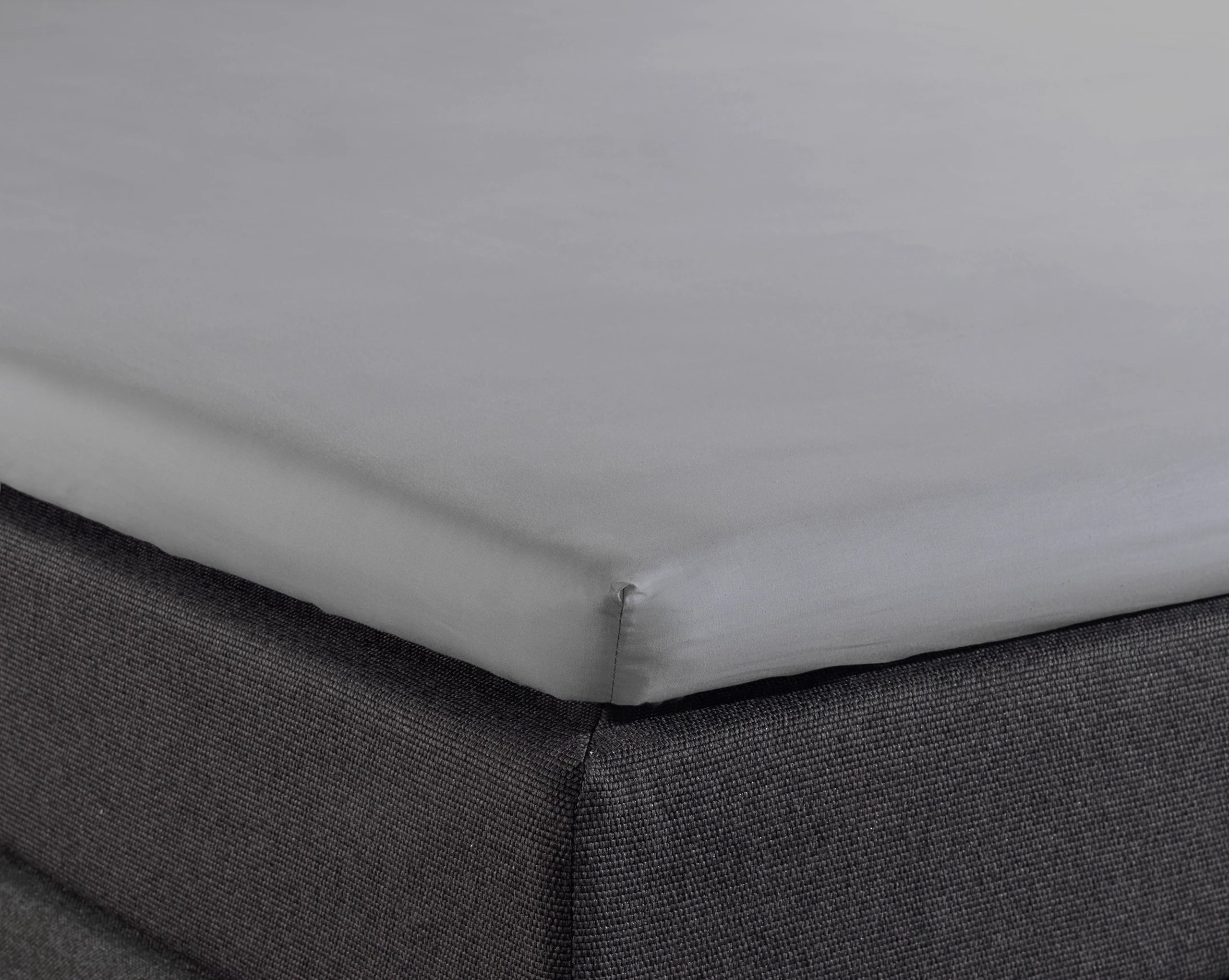 Splittopper Hoeslaken Ash Grey - 100% Katoen