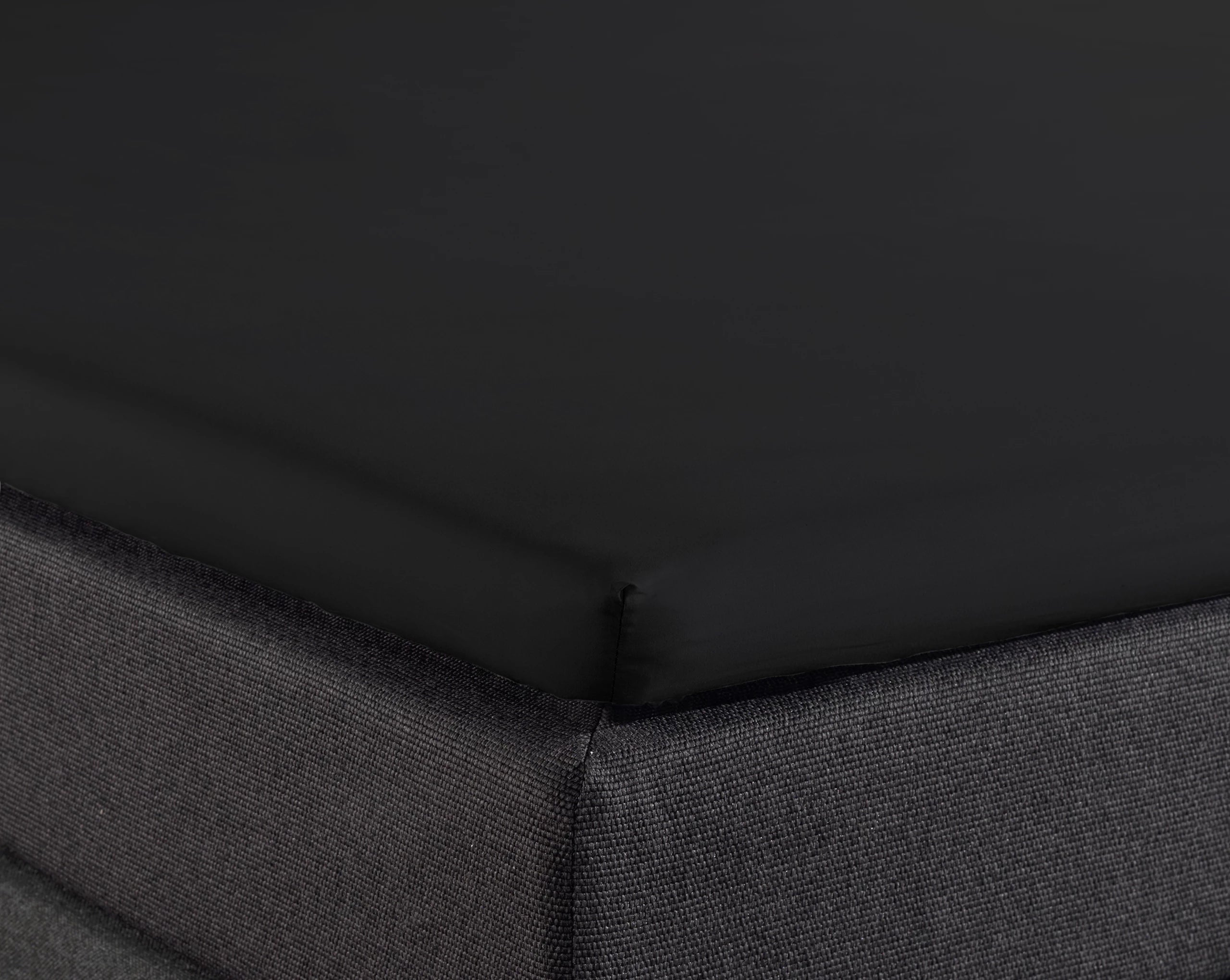 Splittopper Hoeslaken Midnight Black - 100% Katoen