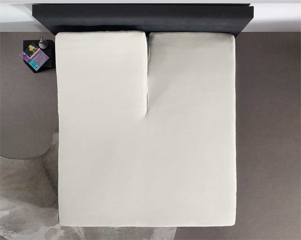 Splittopper Hoeslaken Ivory - 100% Katoen