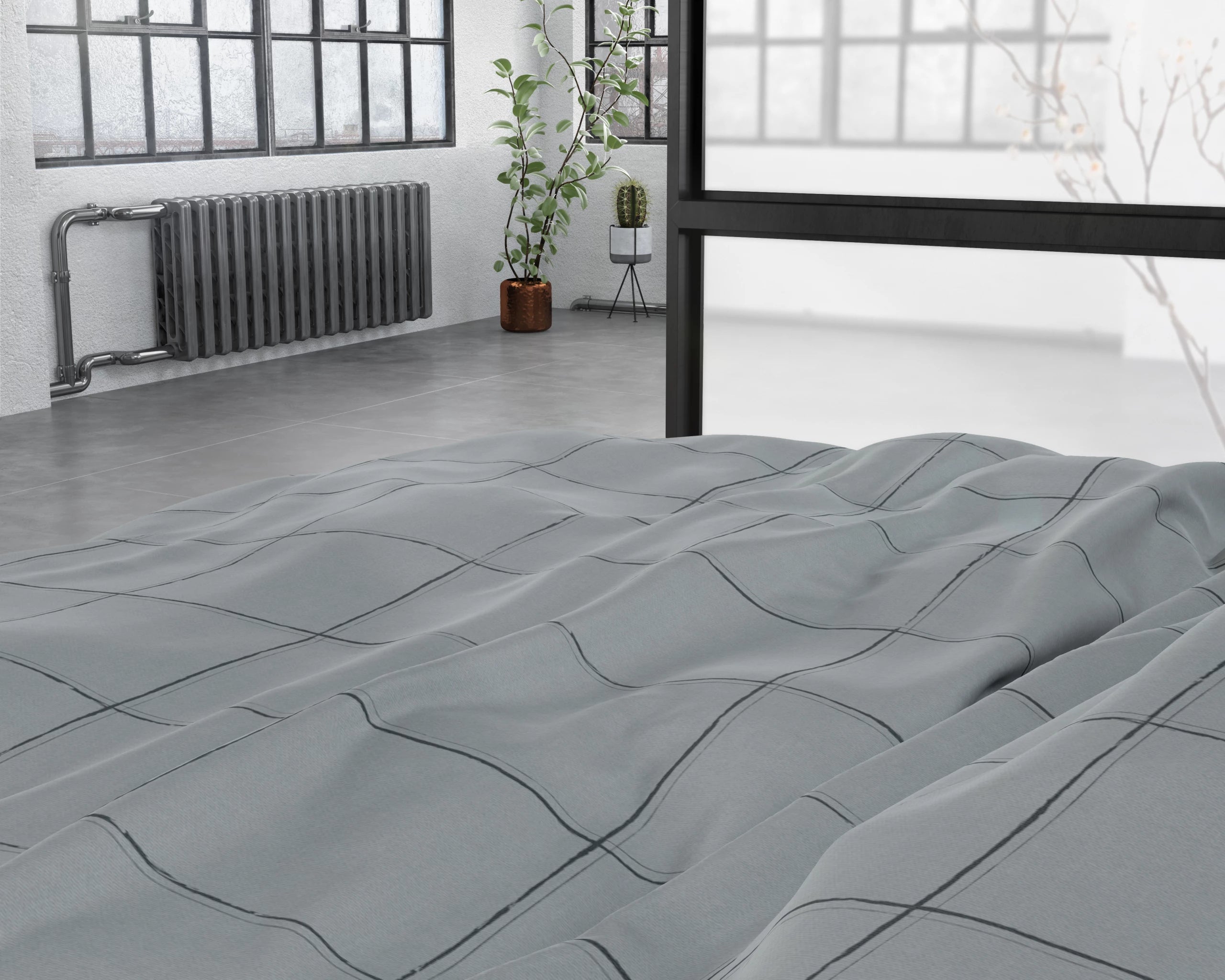 Duvet Cover Cotton Satin - Pure White