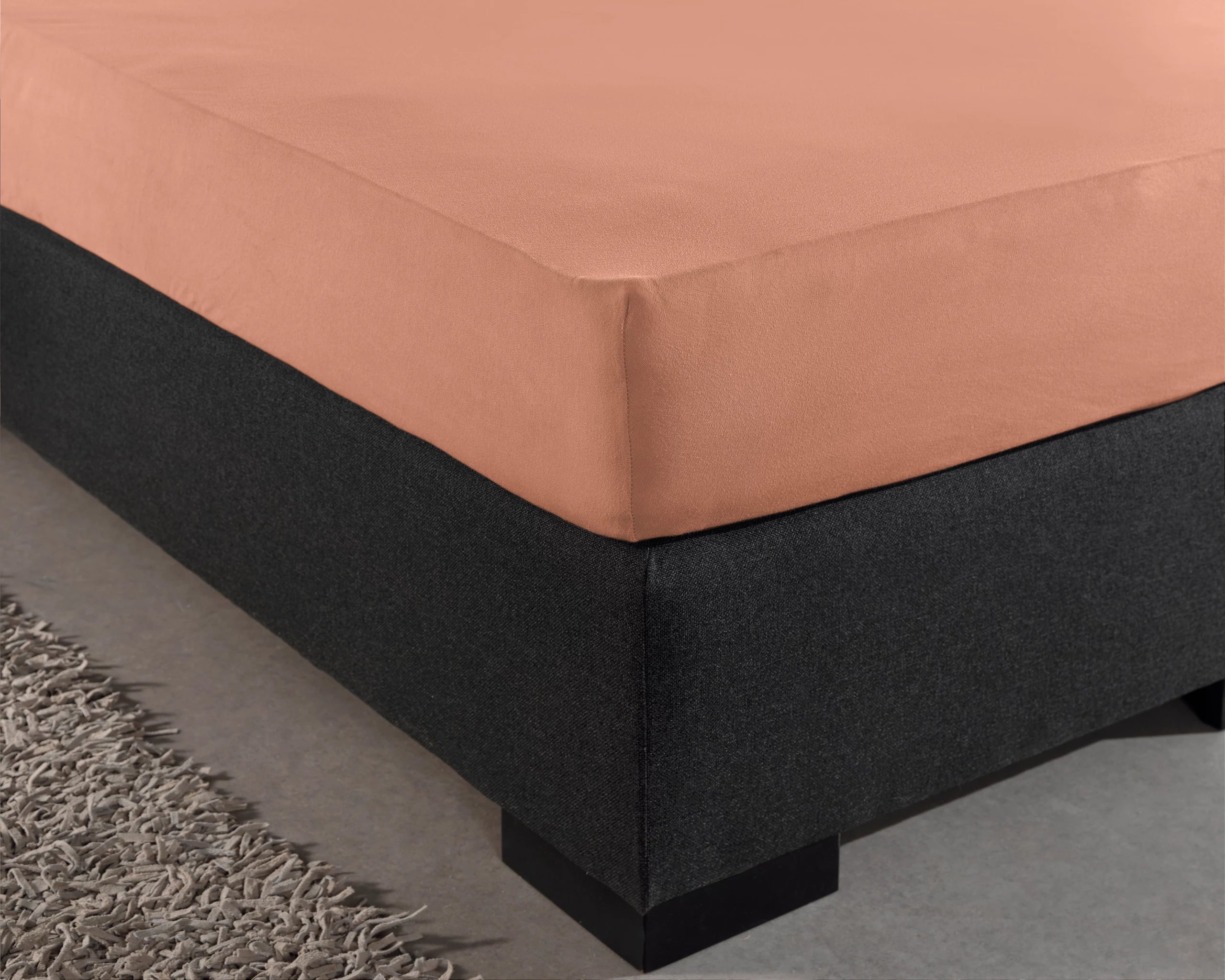 Hoeslaken Dubbel Jersey - Sunset Orange
