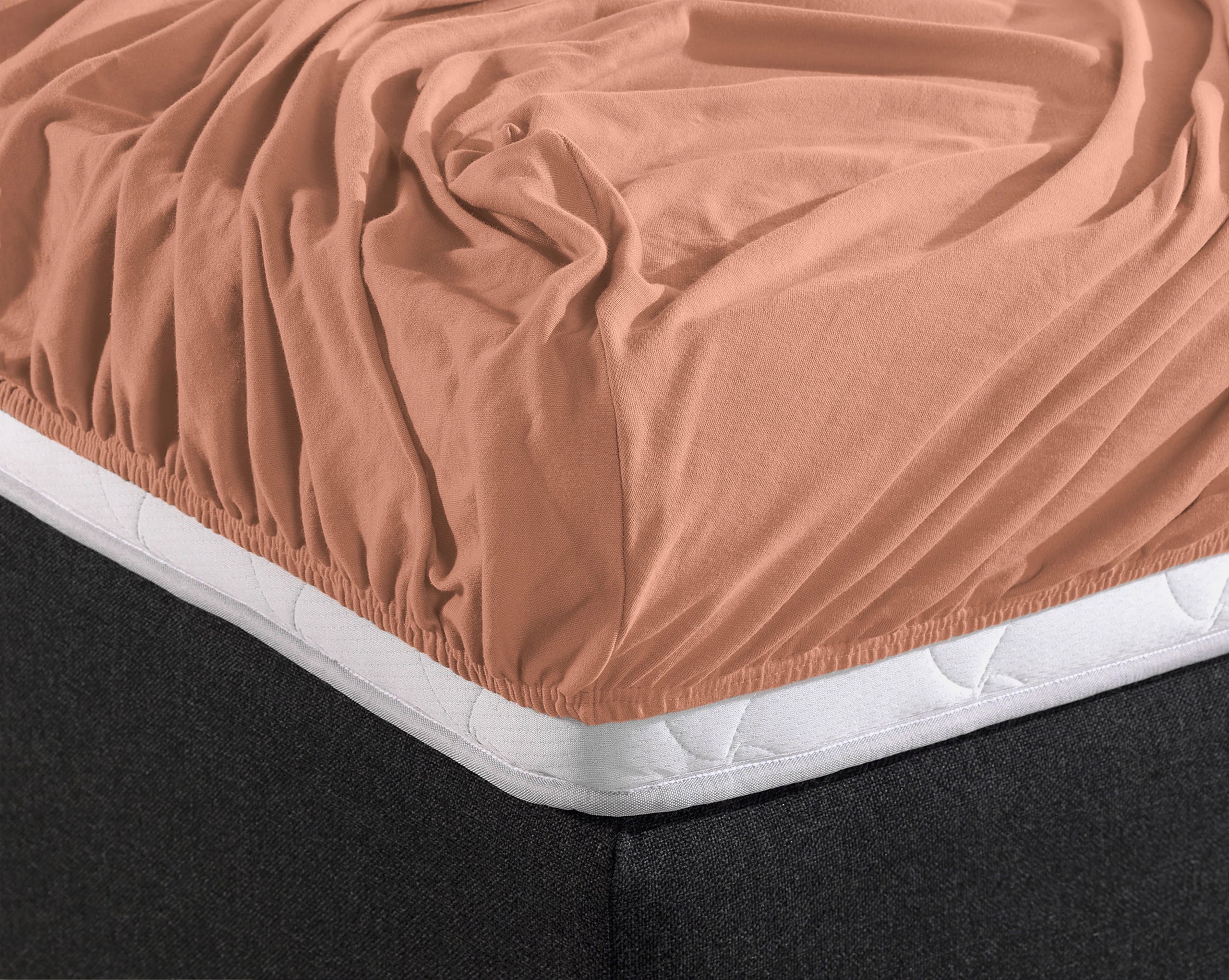 Hoeslaken Dubbel Jersey - Sunset Orange