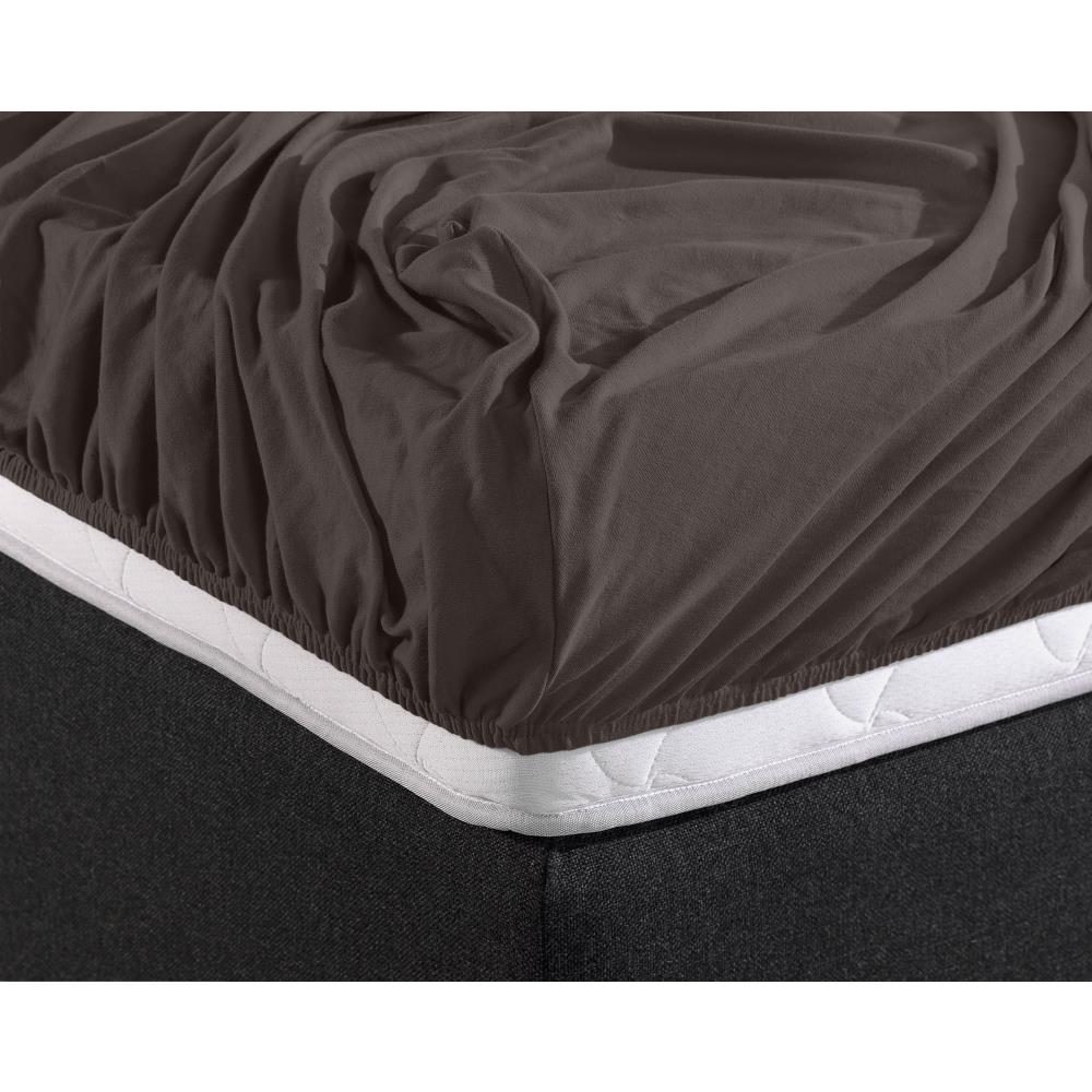 Hoeslaken Dubbel Jersey - Deep Taupe