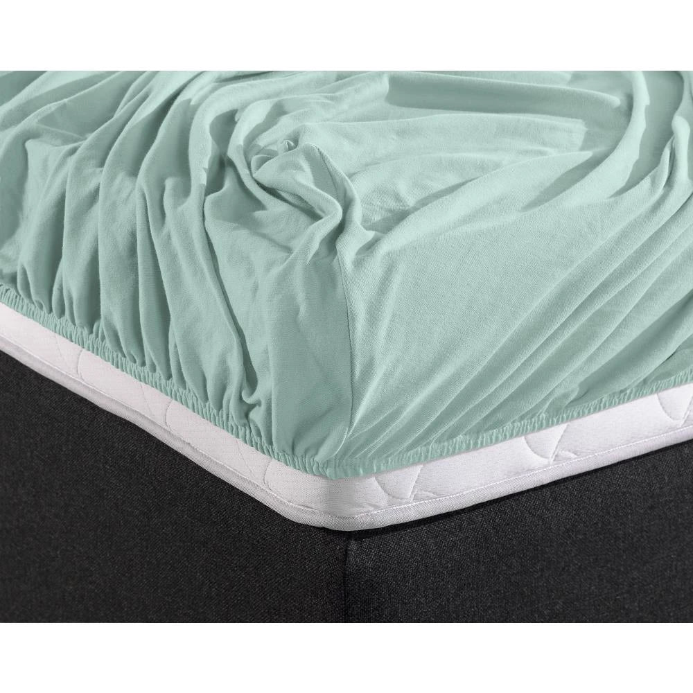 Hoeslaken Dubbel Jersey - Powder Blue