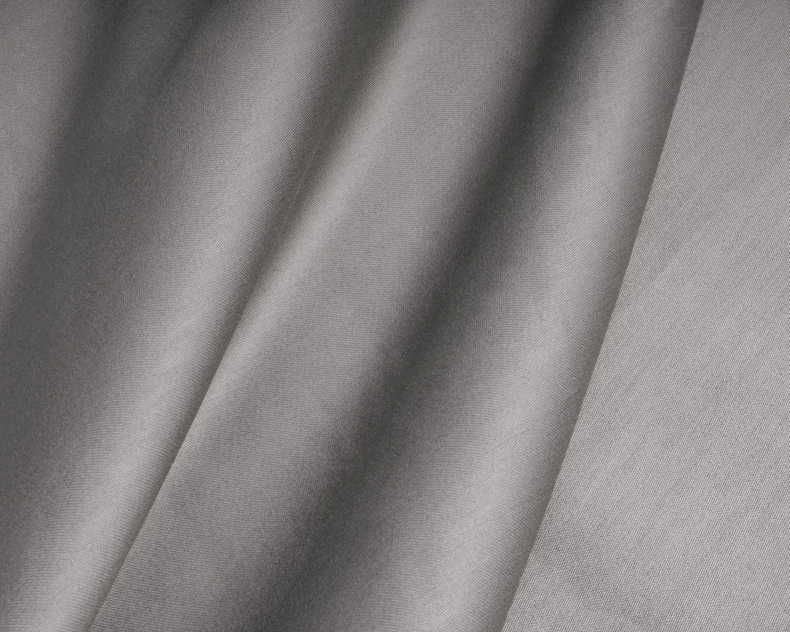 Topper Hoeslaken Katoen Satijn - Ash Grey