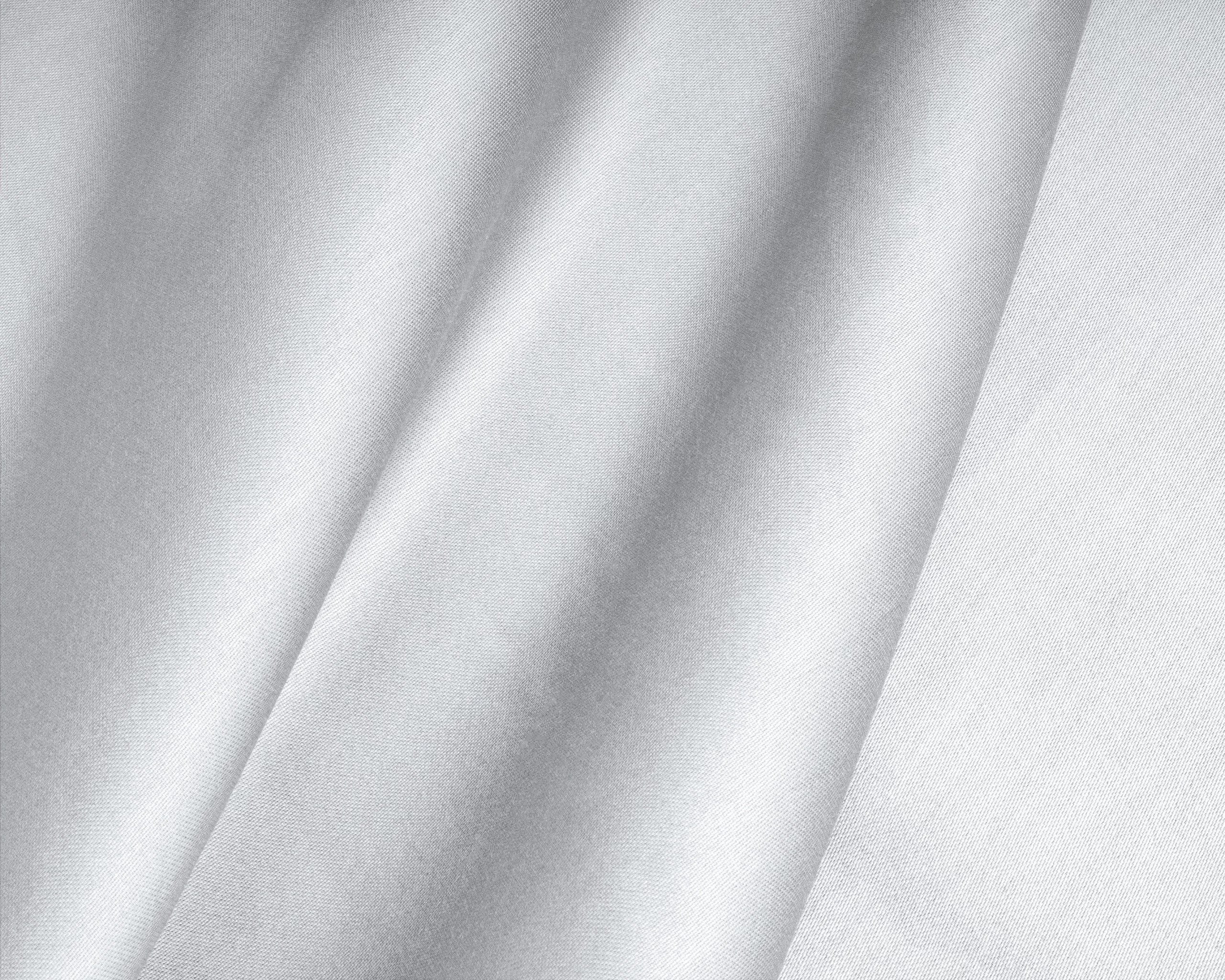 Topper Hoeslaken Katoen Satijn - Pearl White