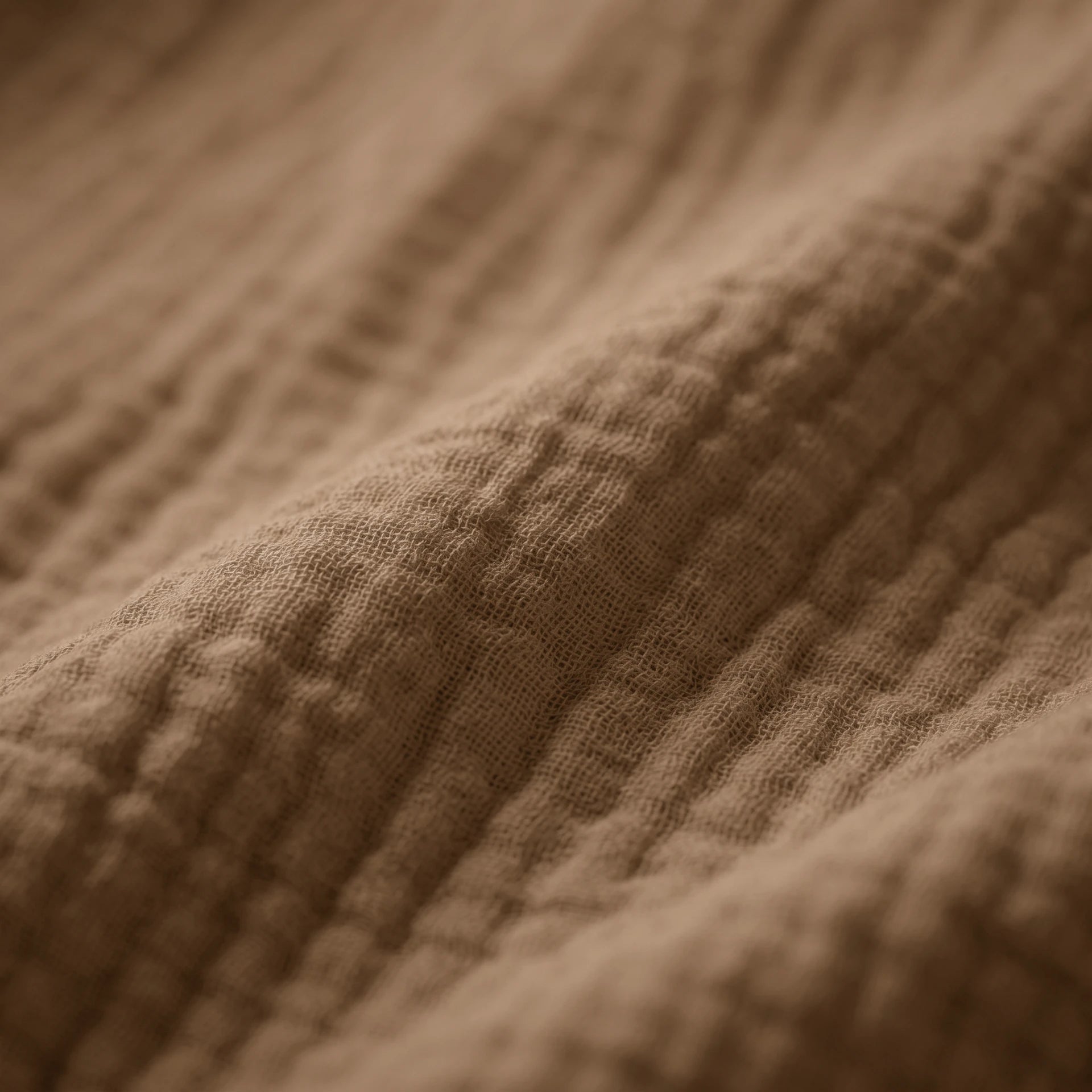Katoenen Mousseline Dekbedovertrek – Terracotta