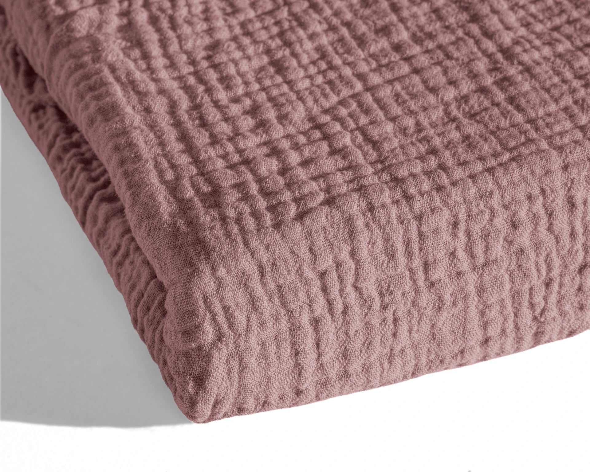 Katoenen Mousseline Lazy Dekbed met Kussenslopen – Oudroze