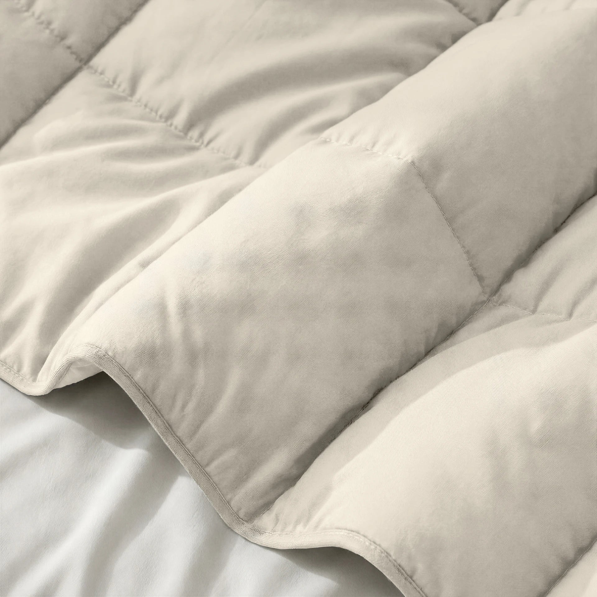 Percale Katoenen Lazy Dekbed – Beige
