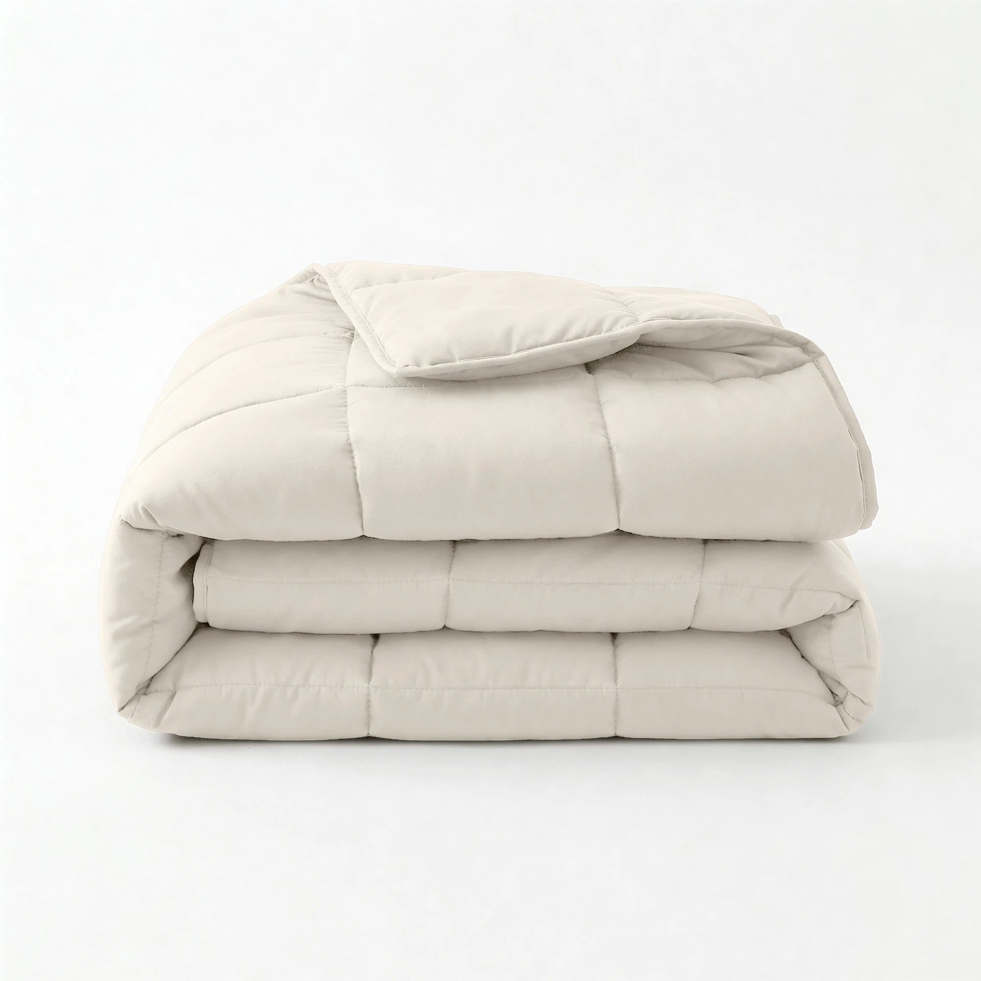 Percale Katoenen Lazy Dekbed – Beige