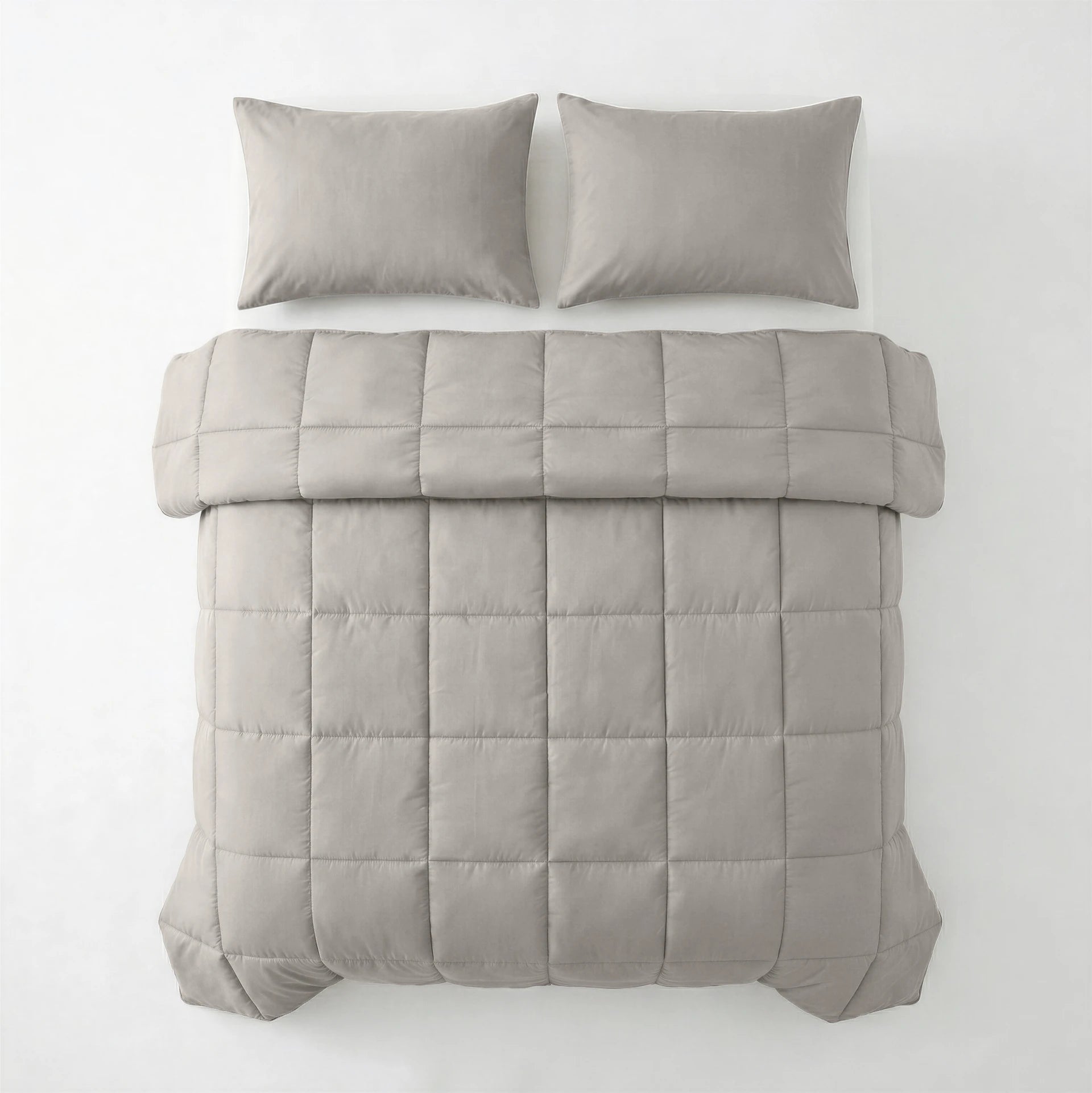 Percale Katoenen Lazy Dekbed – Taupe