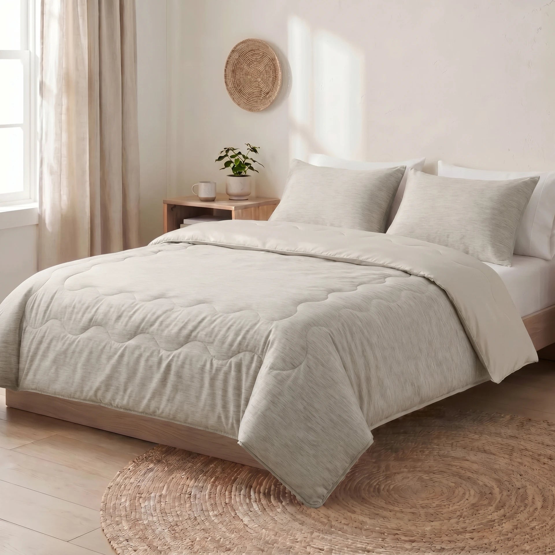 BlueCell Verkoelend Zomerdekbed – Taupe