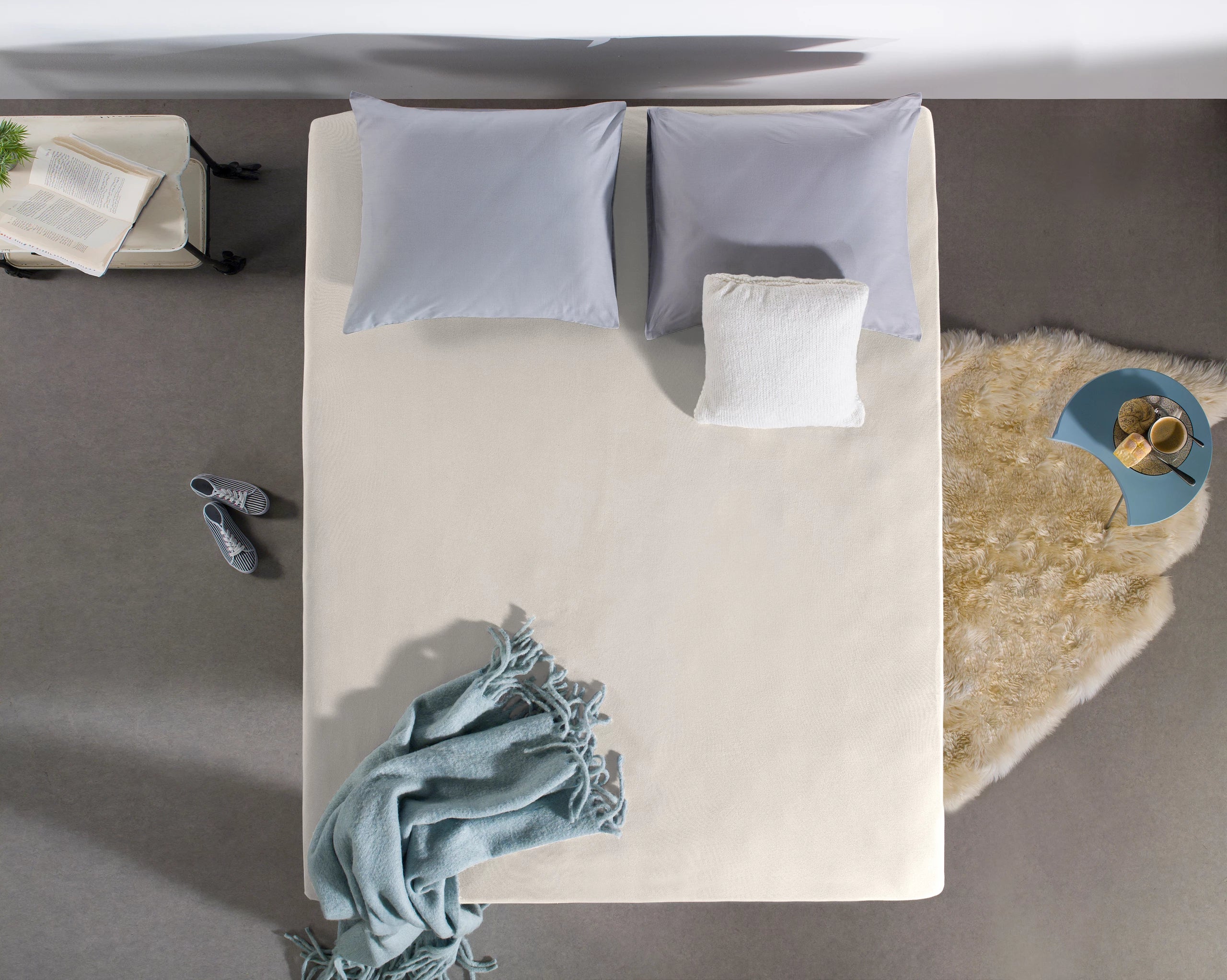 Fitted Sheet Ivory - 100% Cotton