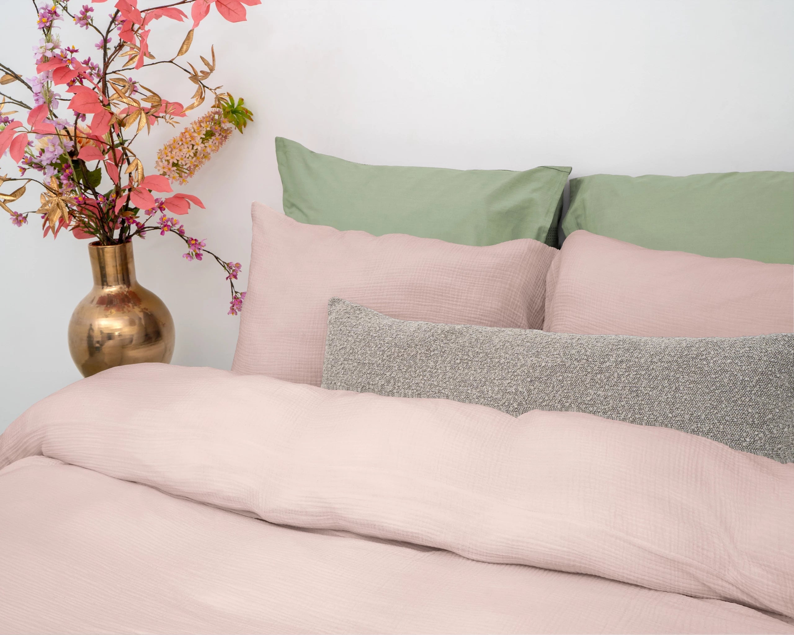 Dekbedovertrek Mousseline - Soft Pink
