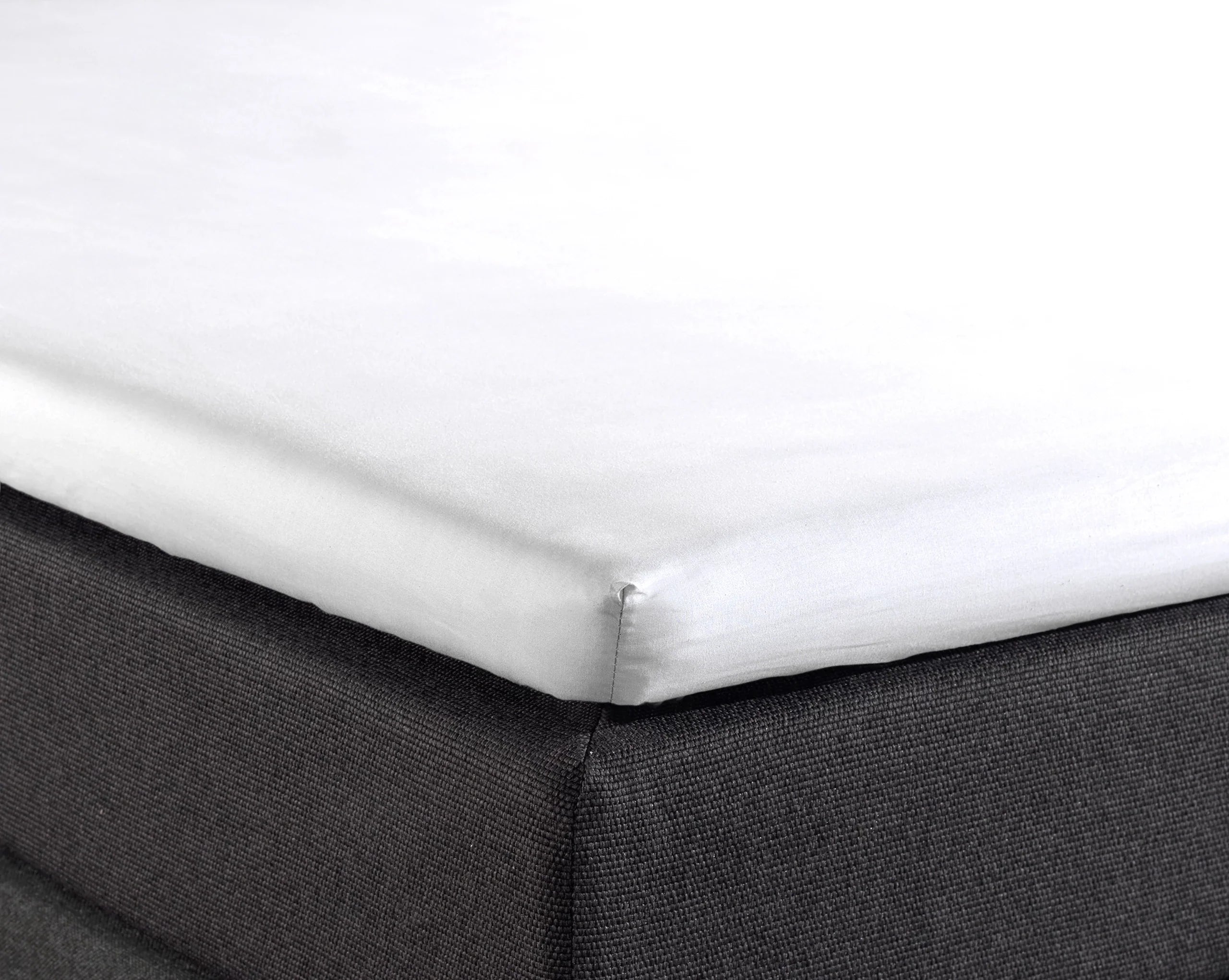 Splittopper Jersey Hoeslaken - Pearl White