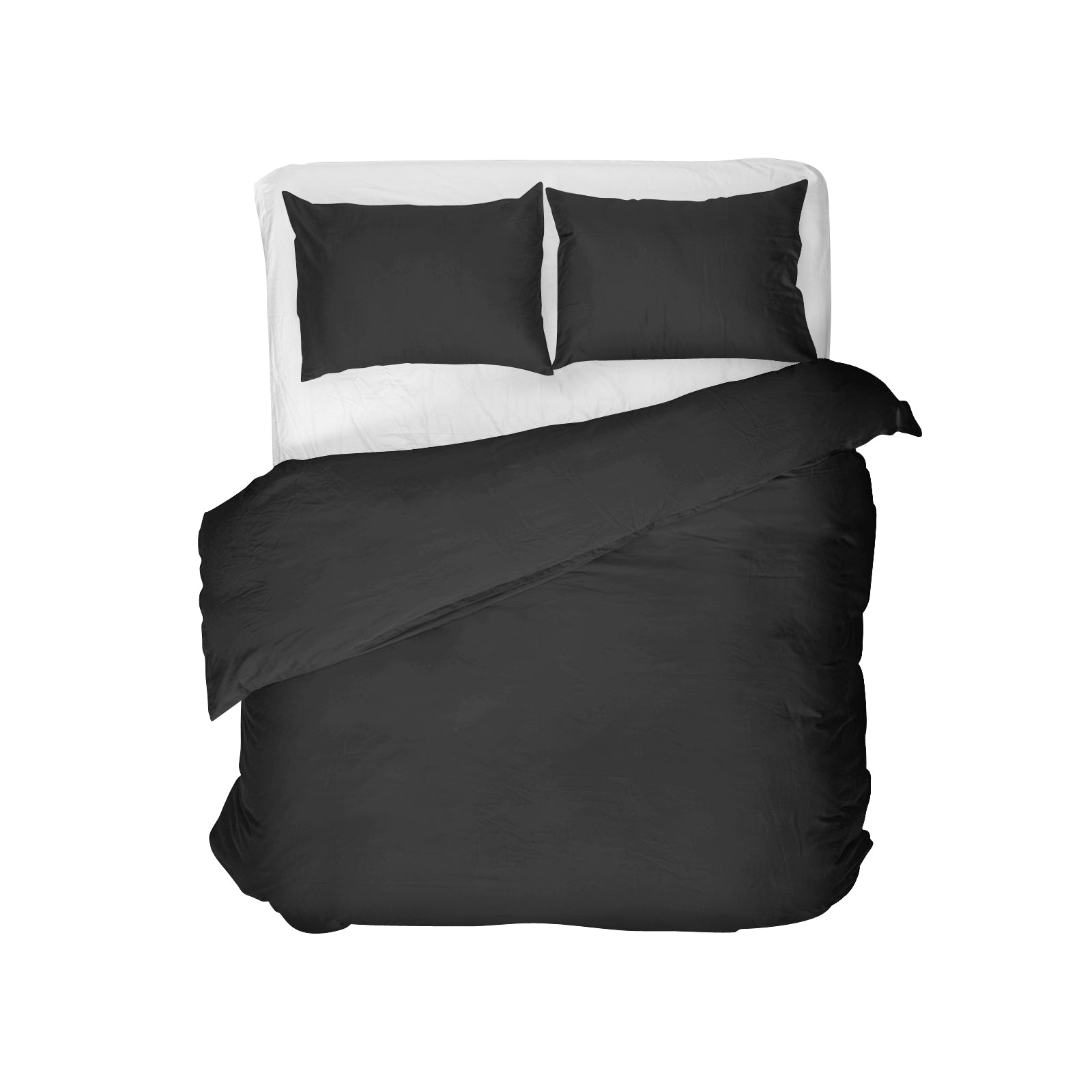 Dekbedovertrek Egyptisch Katoen - Midnight Black