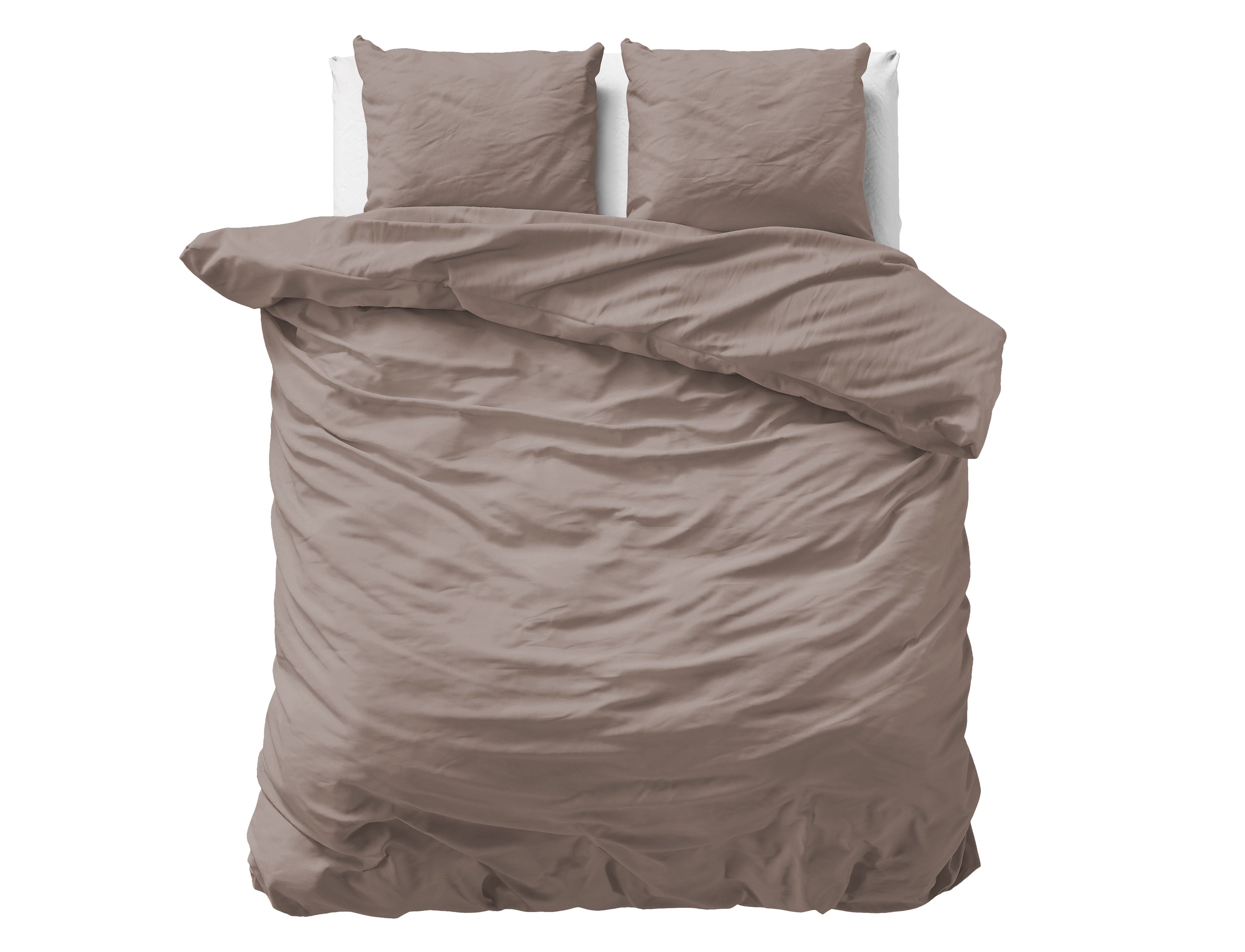 Duvet cover Cotton Satin - Taupe