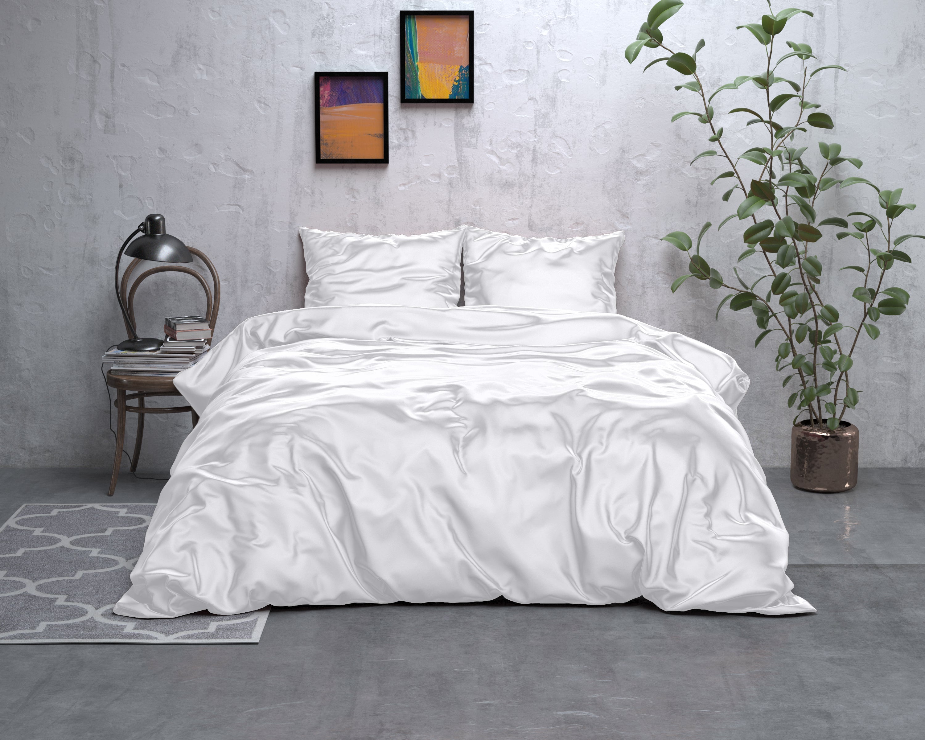 Dekbedovertrek SatinDreams - Pearl White