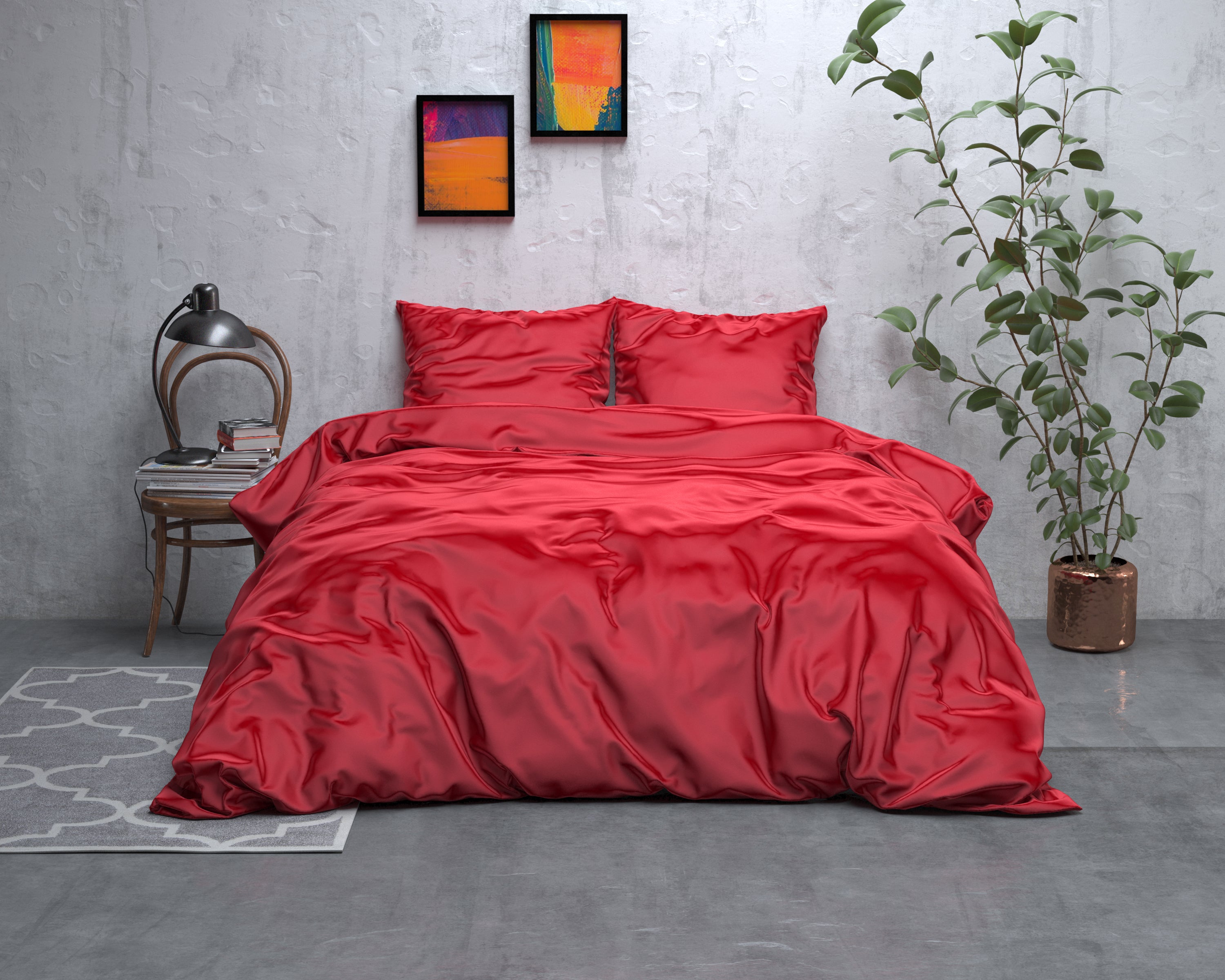 Dekbedovertrek SatinDreams - Temptation Red