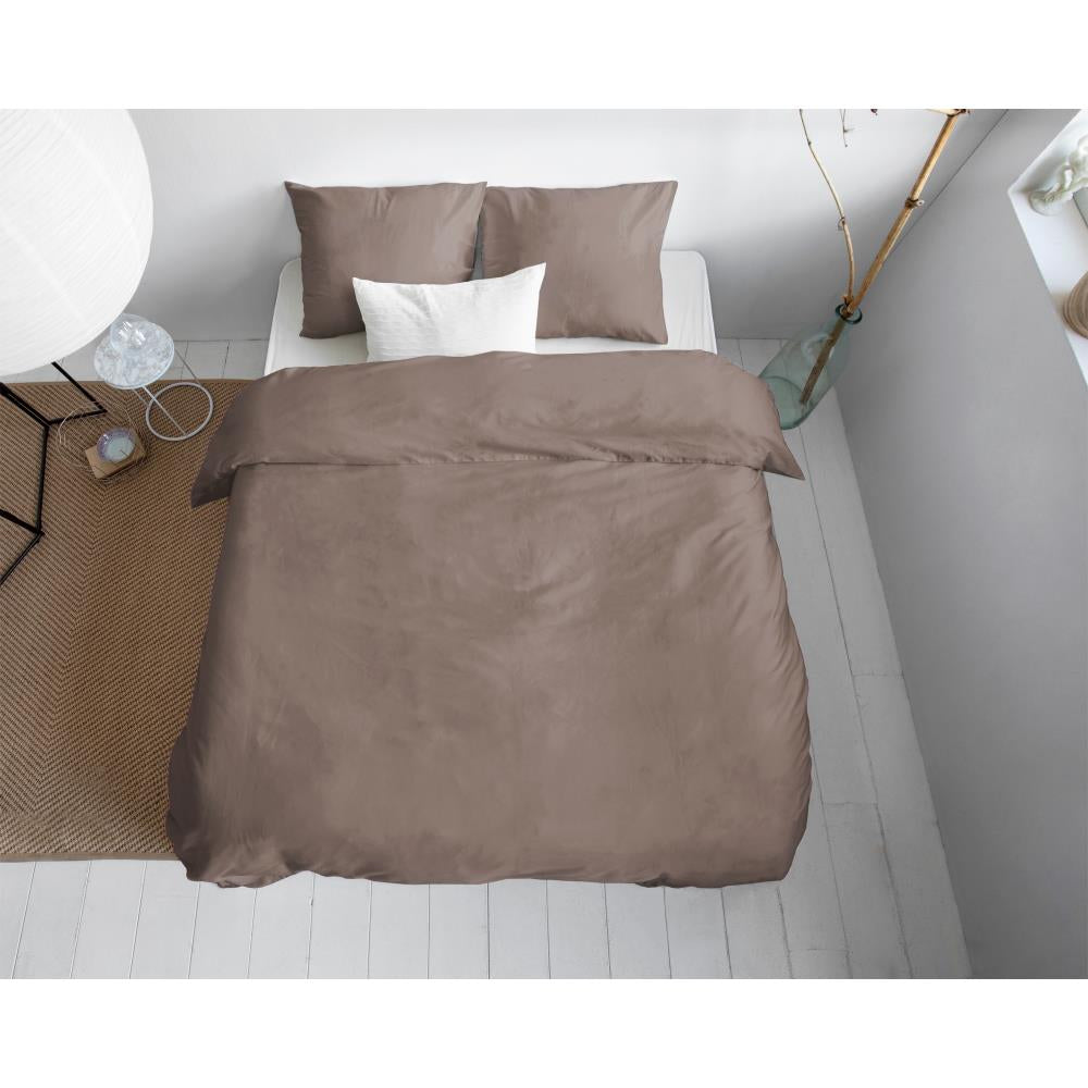 Duvet cover Cotton Satin - Taupe