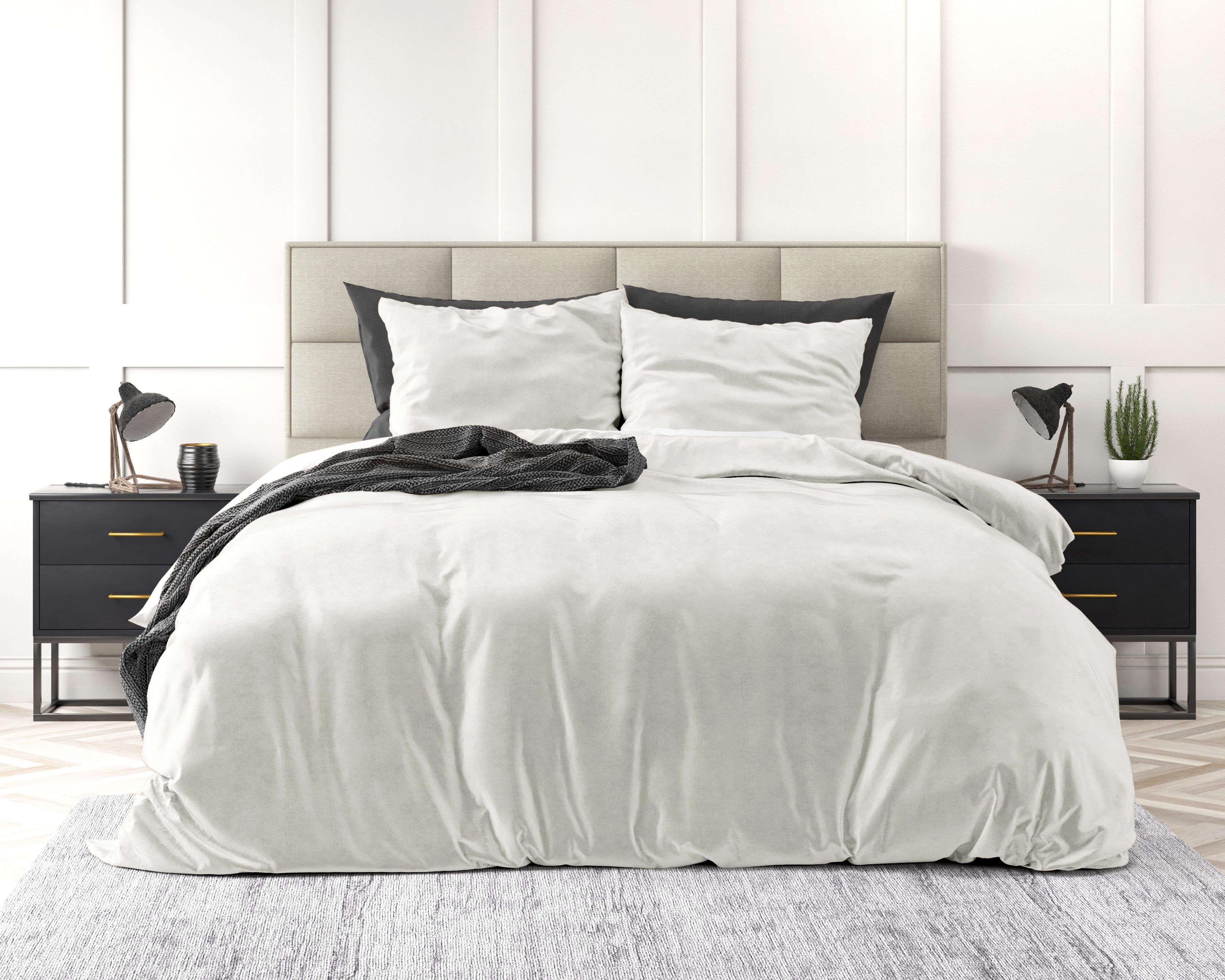 Duvet cover VelvetLux - White