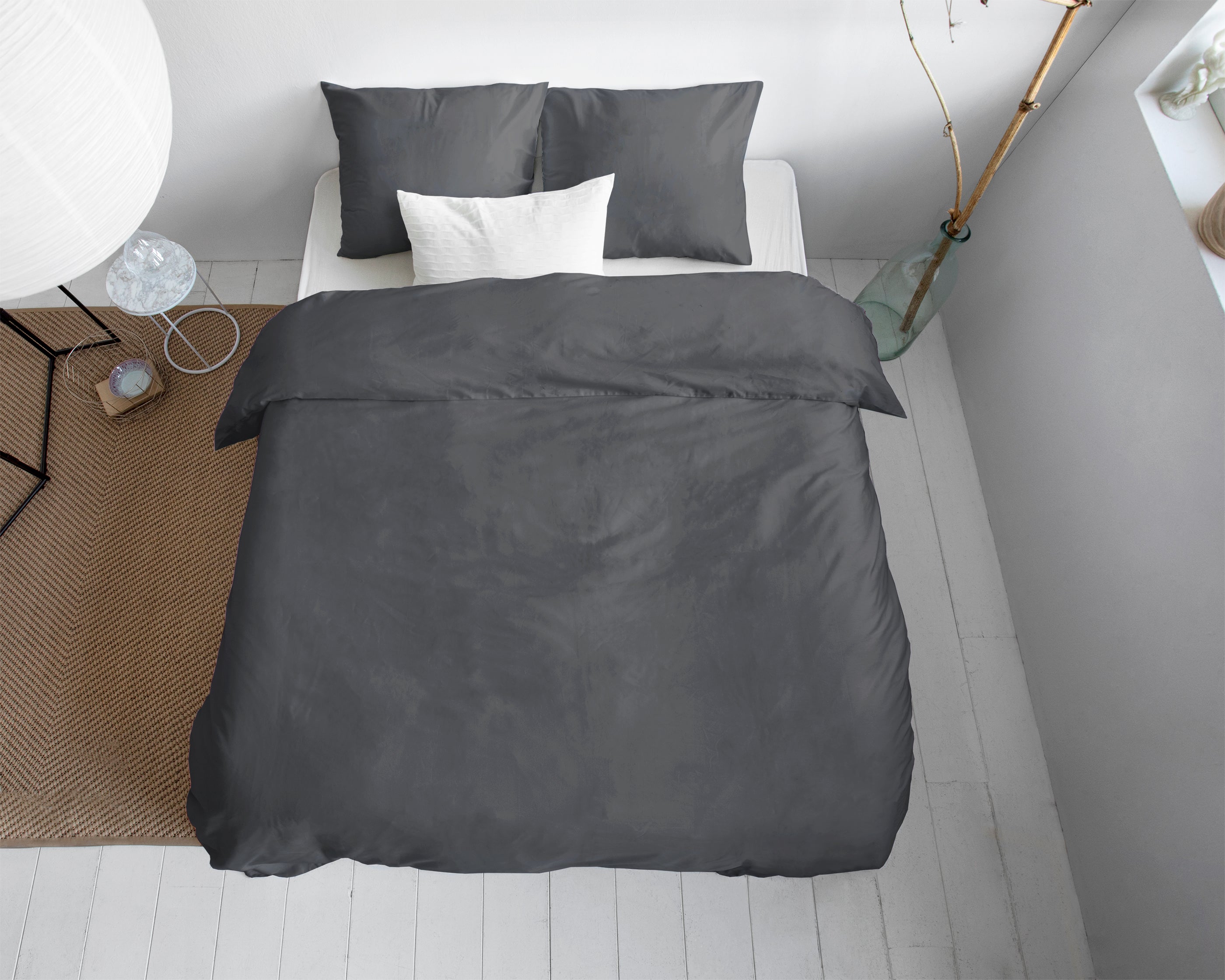 Duvet cover Cotton Satin - Anthracite