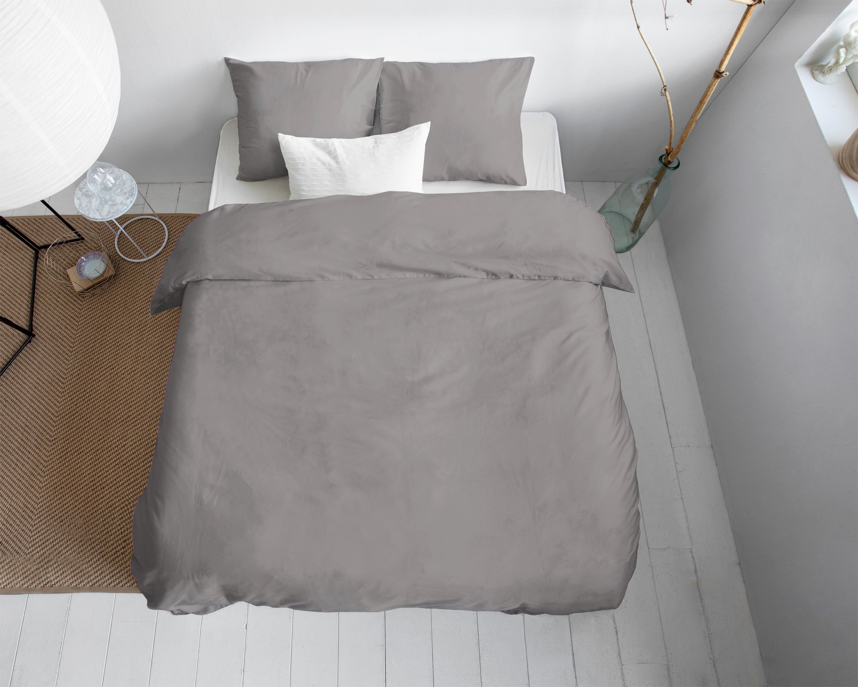 Duvet cover Cotton Satin - Grey