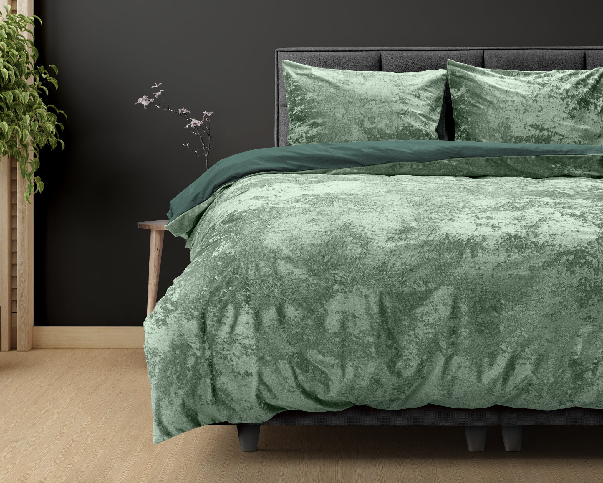 Duvet cover VelvetLux - Moss Green